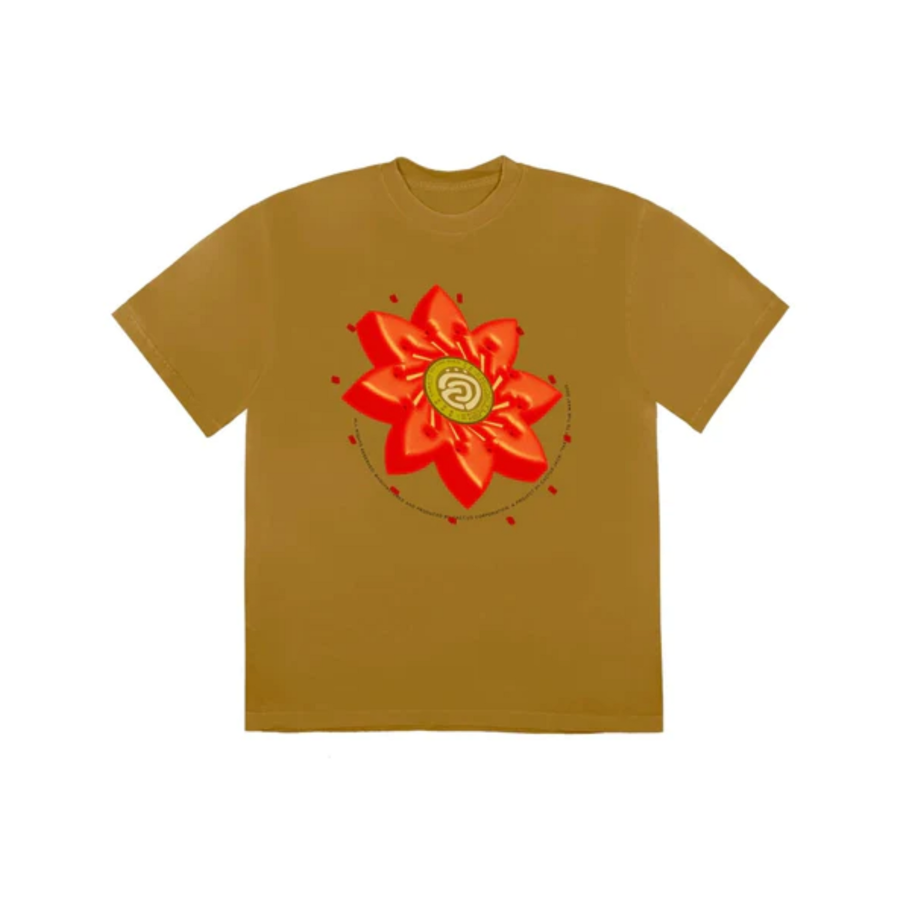 Travis Scott Cactus Jack Flower T-shirt "Gold"