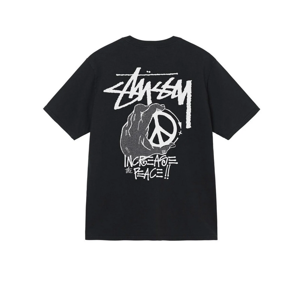 Stüssy Peace Hand Pigment Dyed T-shirt "Black"