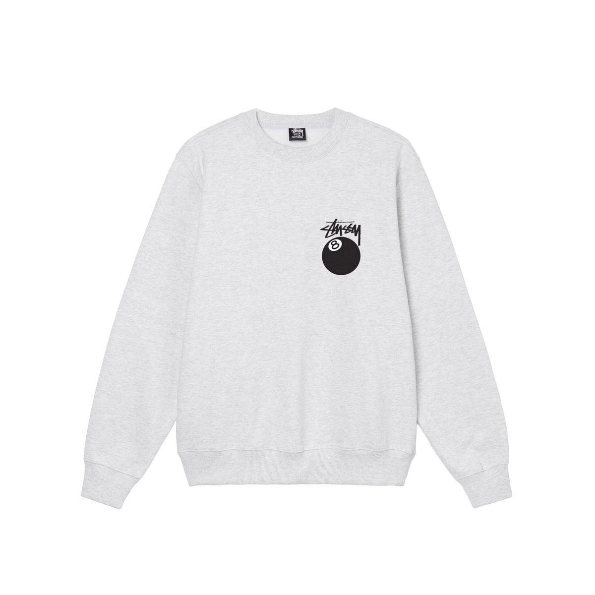 Stüssy 8 Ball Crew "Ash Heather"