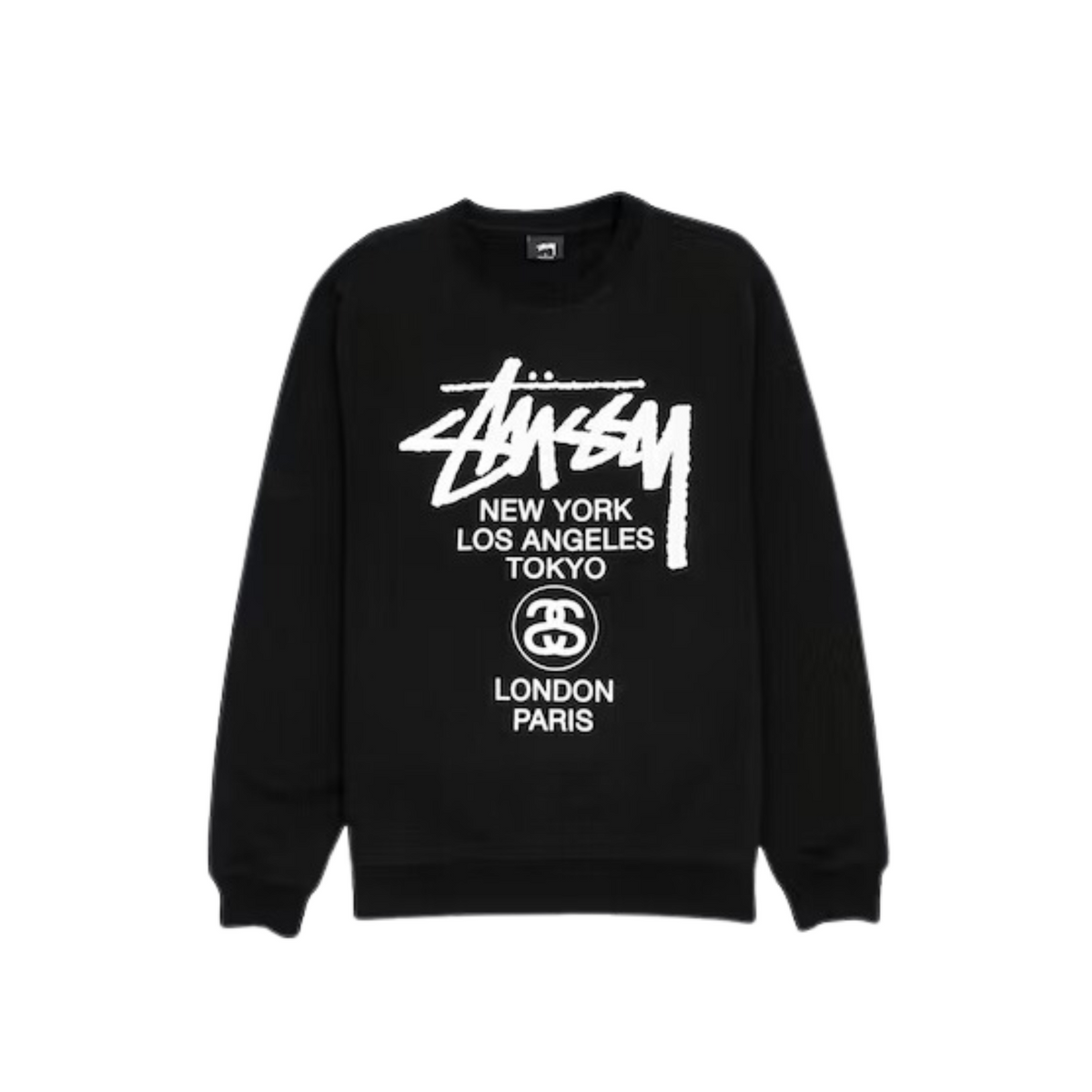 Stüssy World Tour Crewneck "Black"