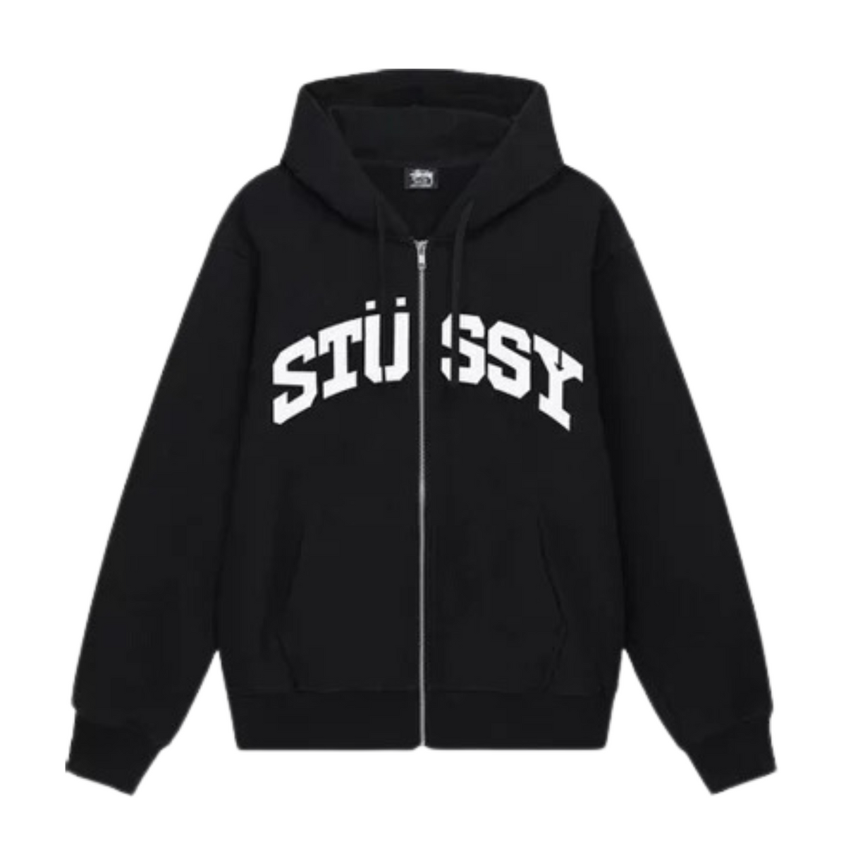 Stüssy Block Sport Zip Hoodie "Black"