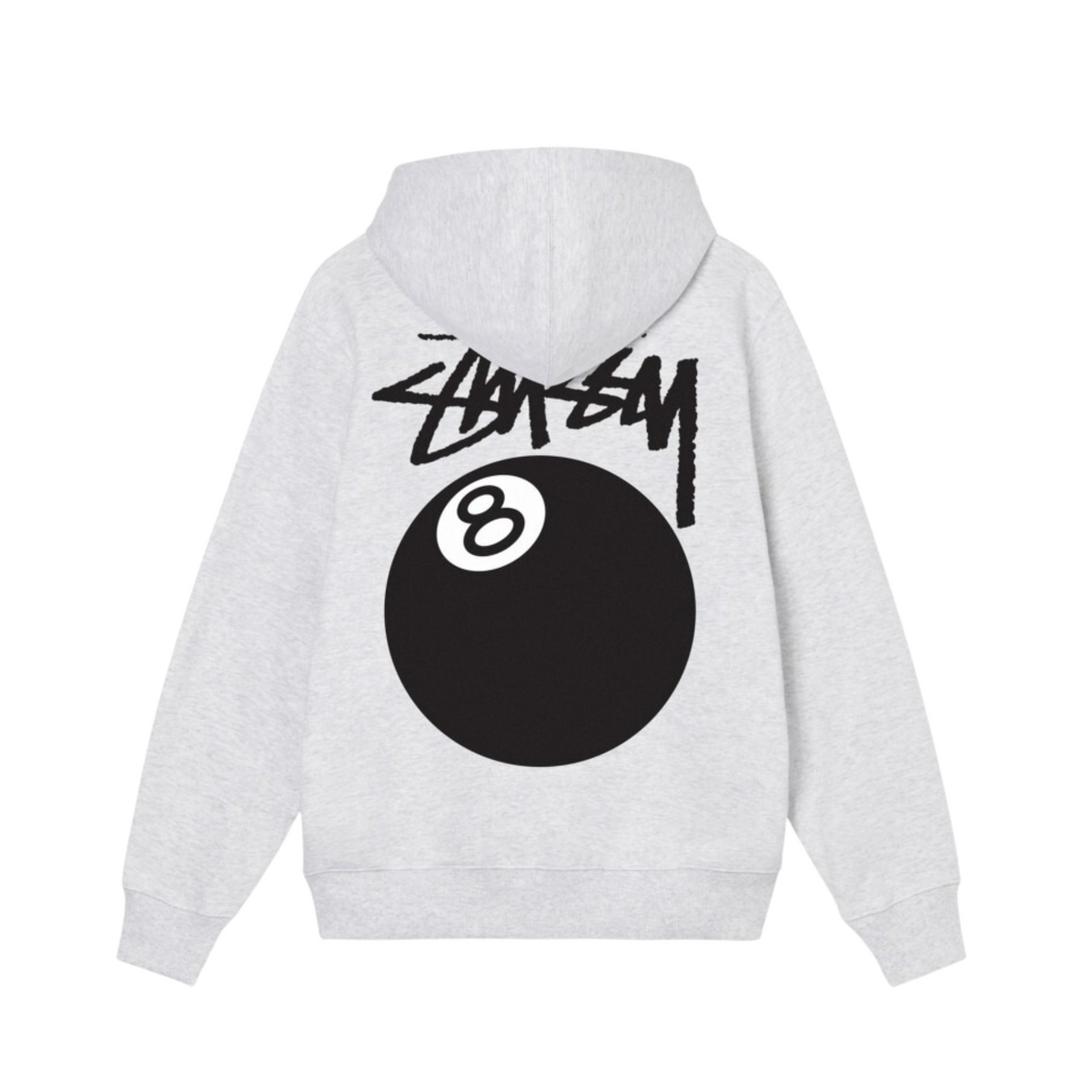 Stüssy 8 Ball Zip Hoodie "Ash Heather"