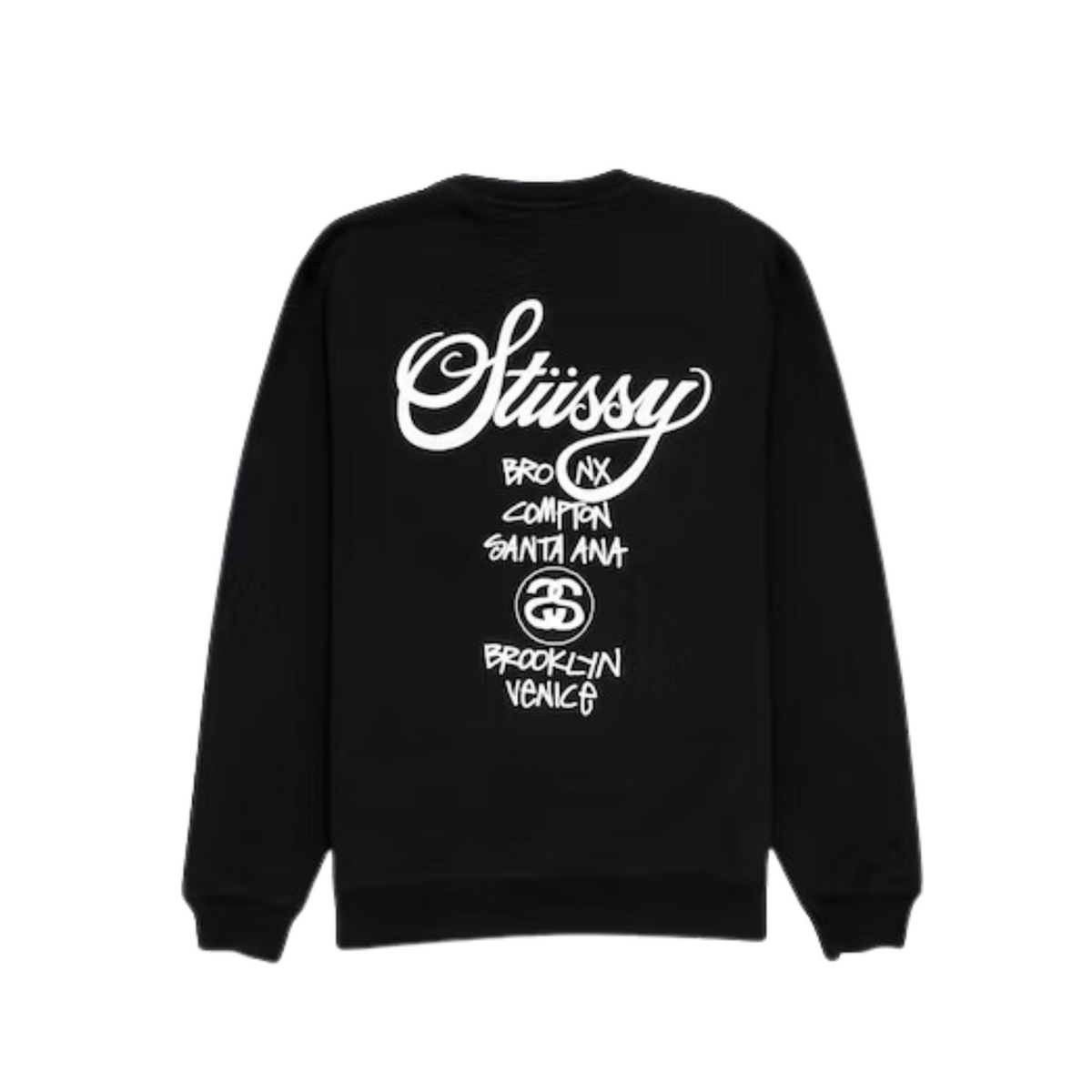 Stüssy World Tour Crewneck "Black"