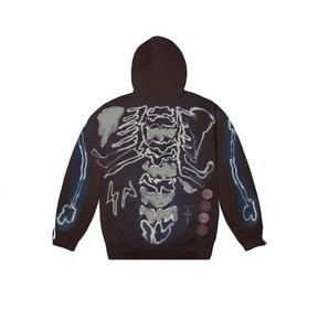 Travis Scott Cactus Jack For Fragment Graffiti Full Zip Hoodie Skeleton "Multi"