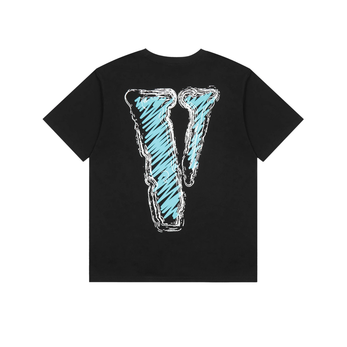 Vlone Staple T-shirt "Black/Cartoon Blue"