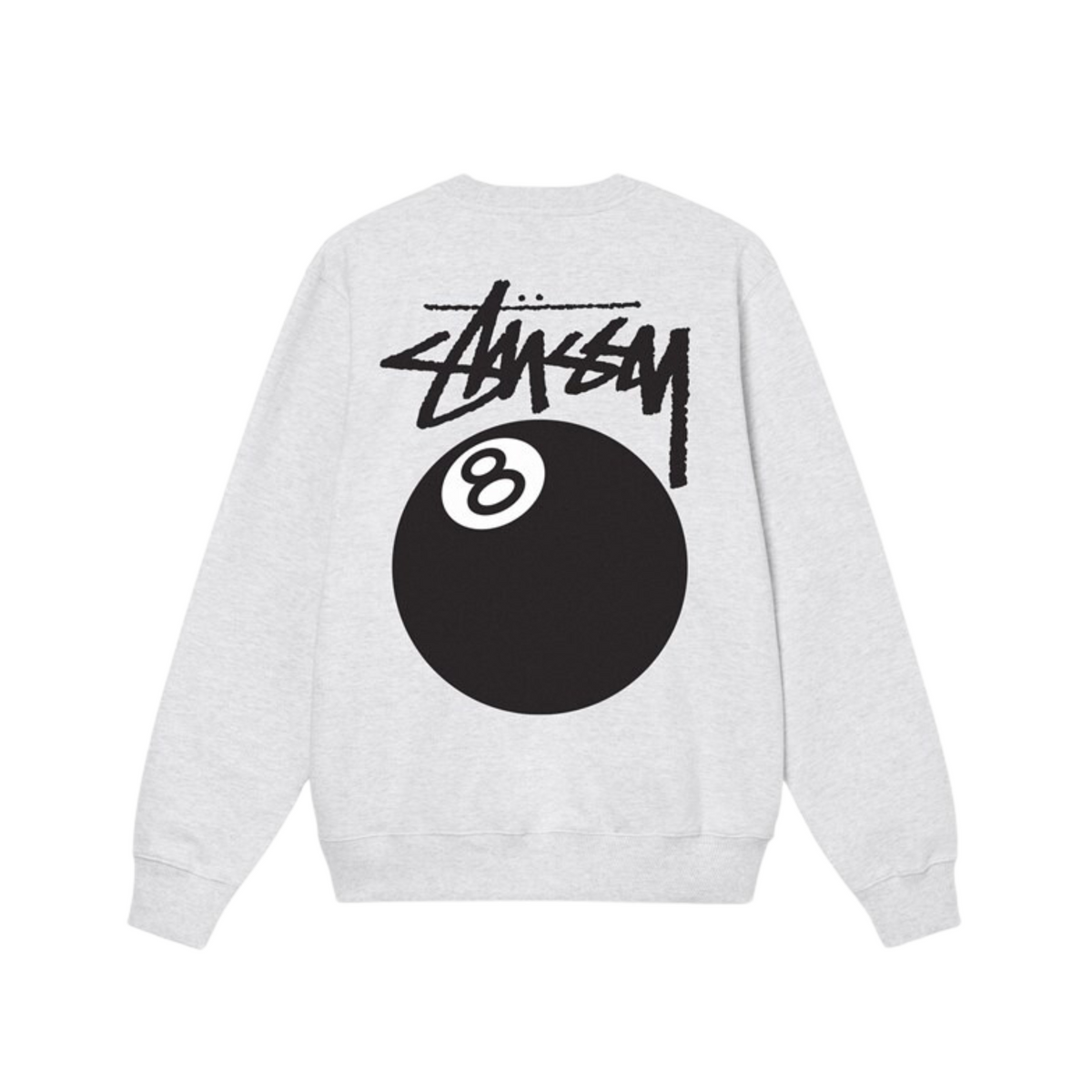 Stüssy 8 Ball Crew "Ash Heather"