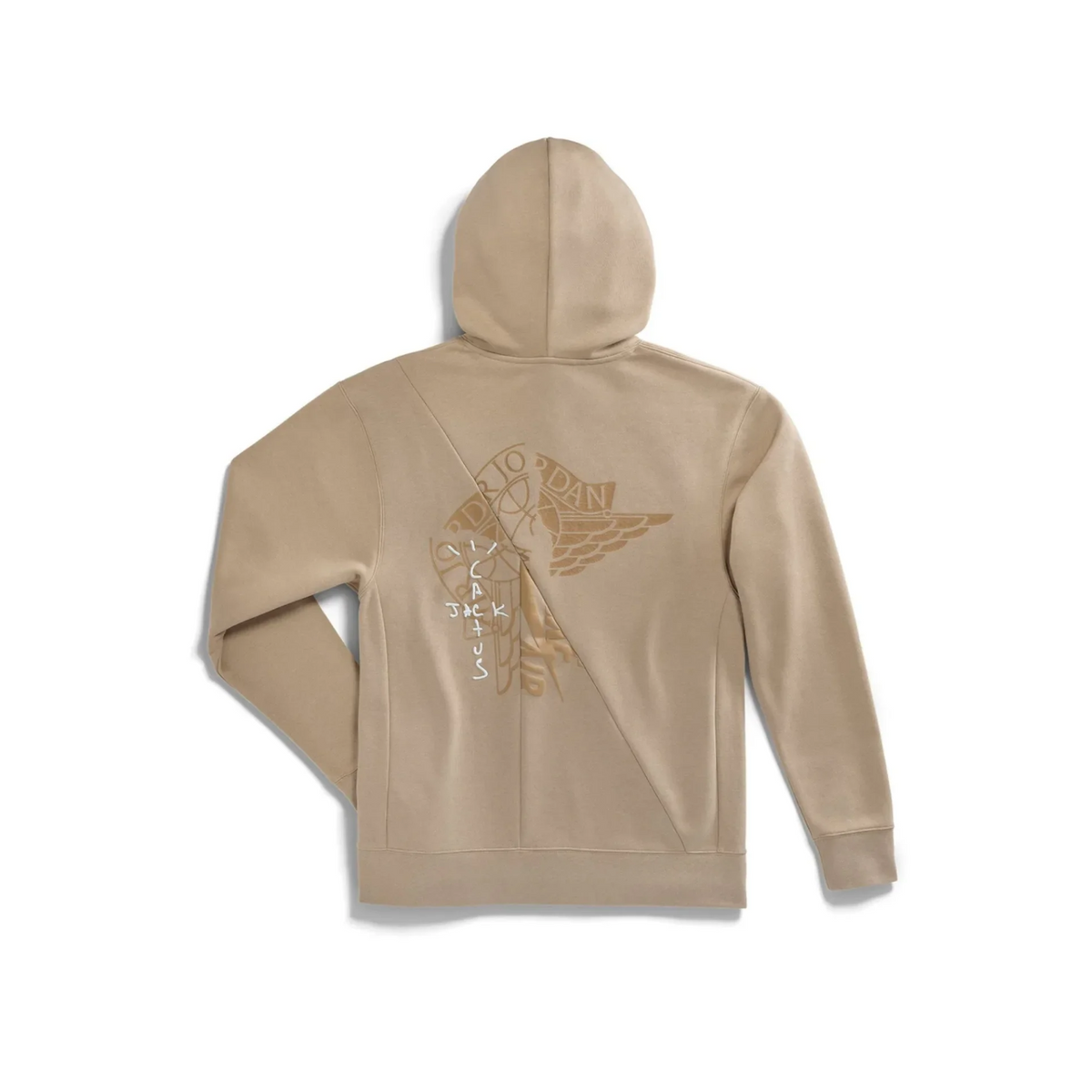 Travis Scott Cactus Jack x Jordan Pullover Hoodie "Khaki/University Red"