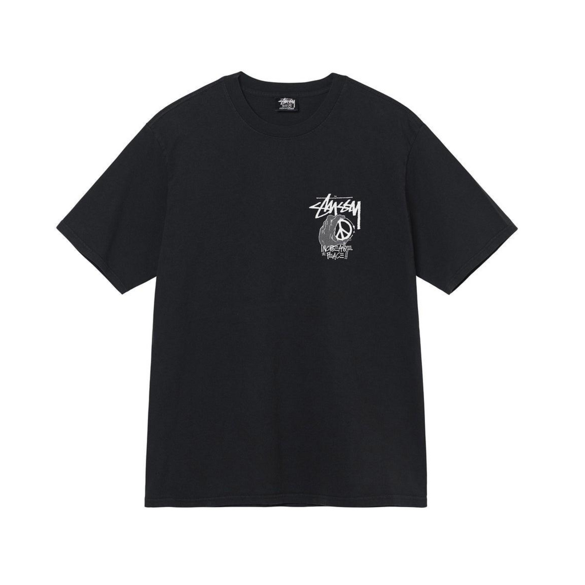 Stüssy Peace Hand Pigment Dyed T-shirt "Black"