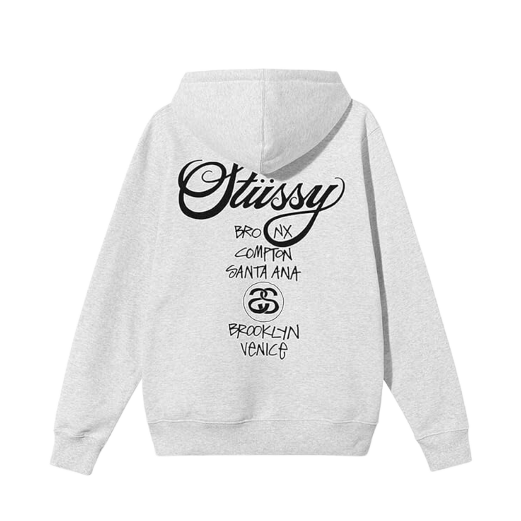 Stüssy World Tour Hoodie "Ash Heather"