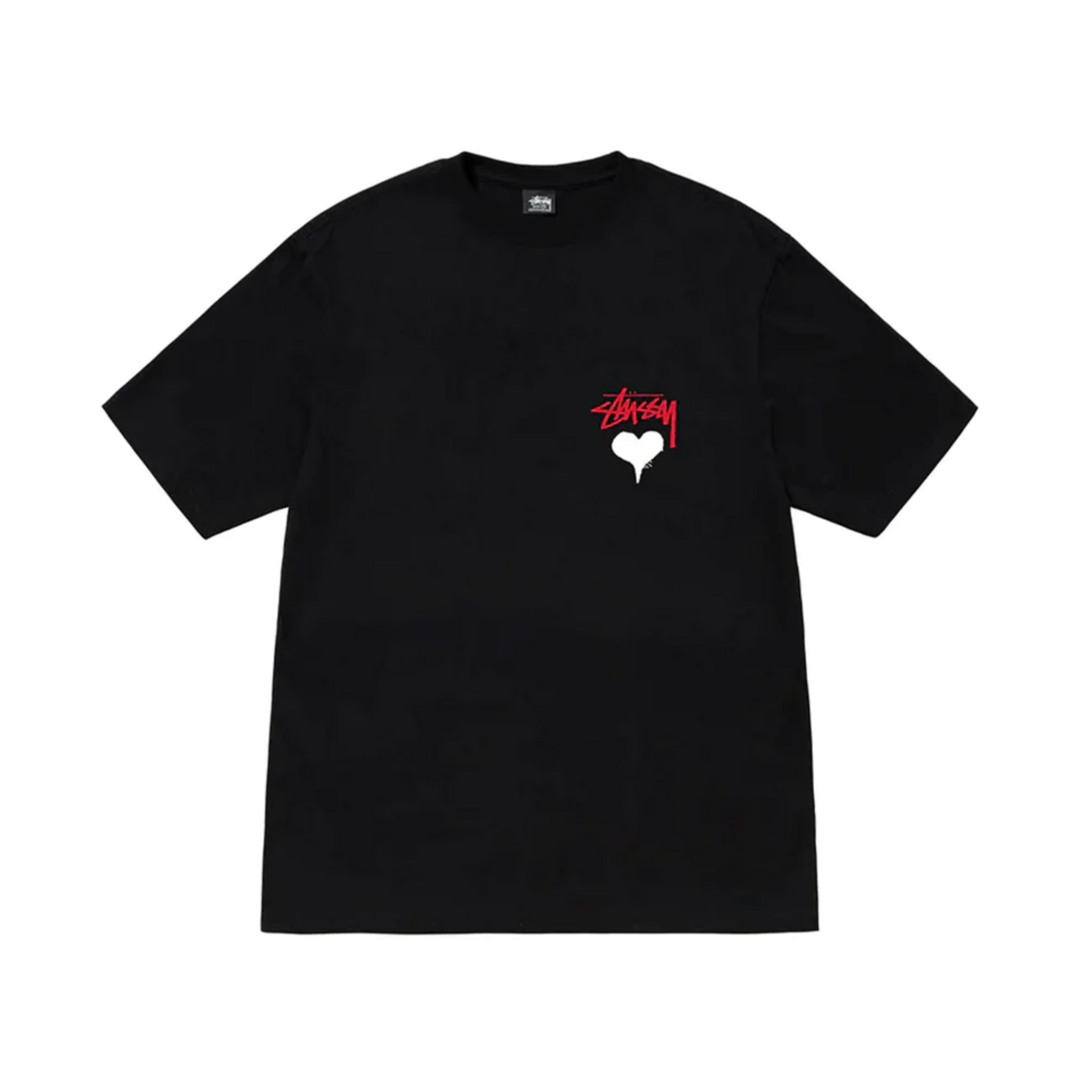 Stüssy Stock Heart T-shirt "Black"