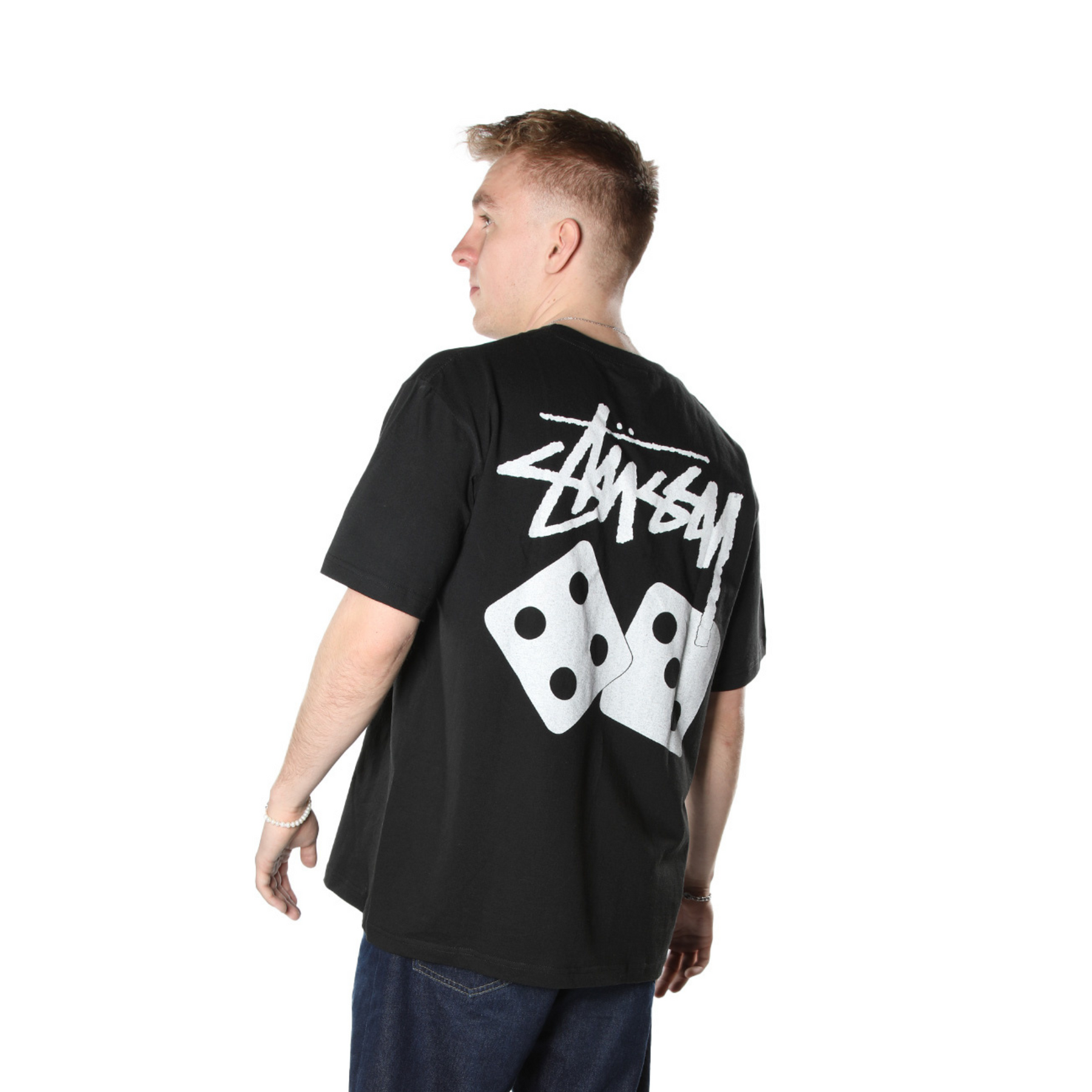 Stüssy Dice Pigment Dyed Tee "Black"