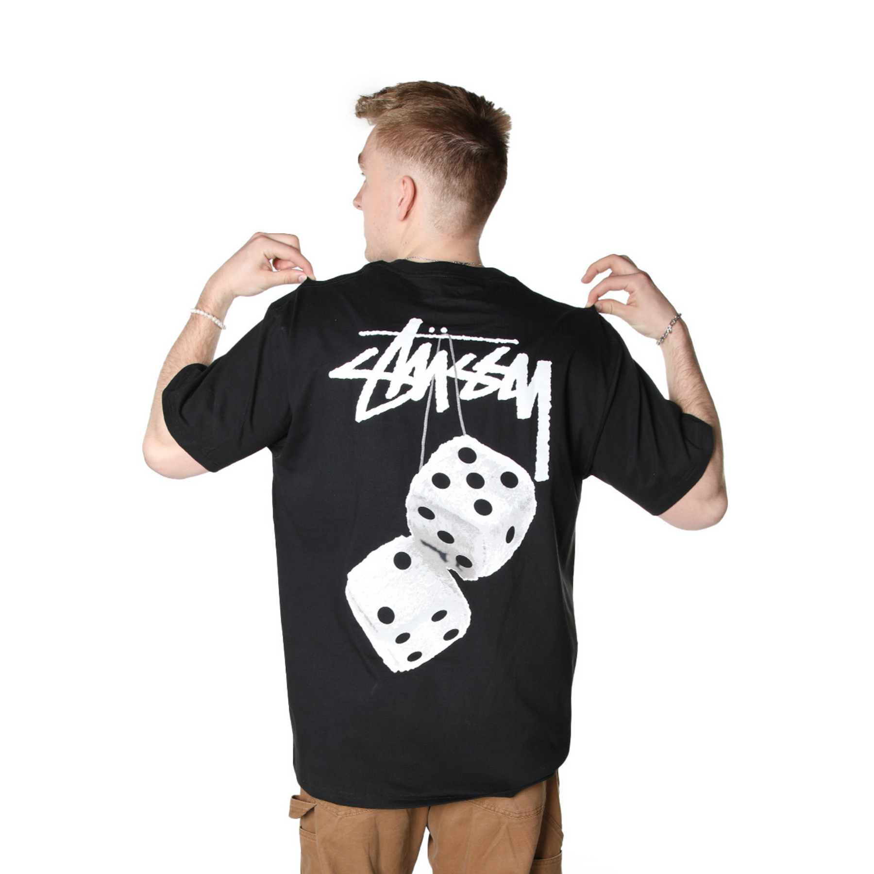 Stüssy Fuzzy Dice Tee "Black"