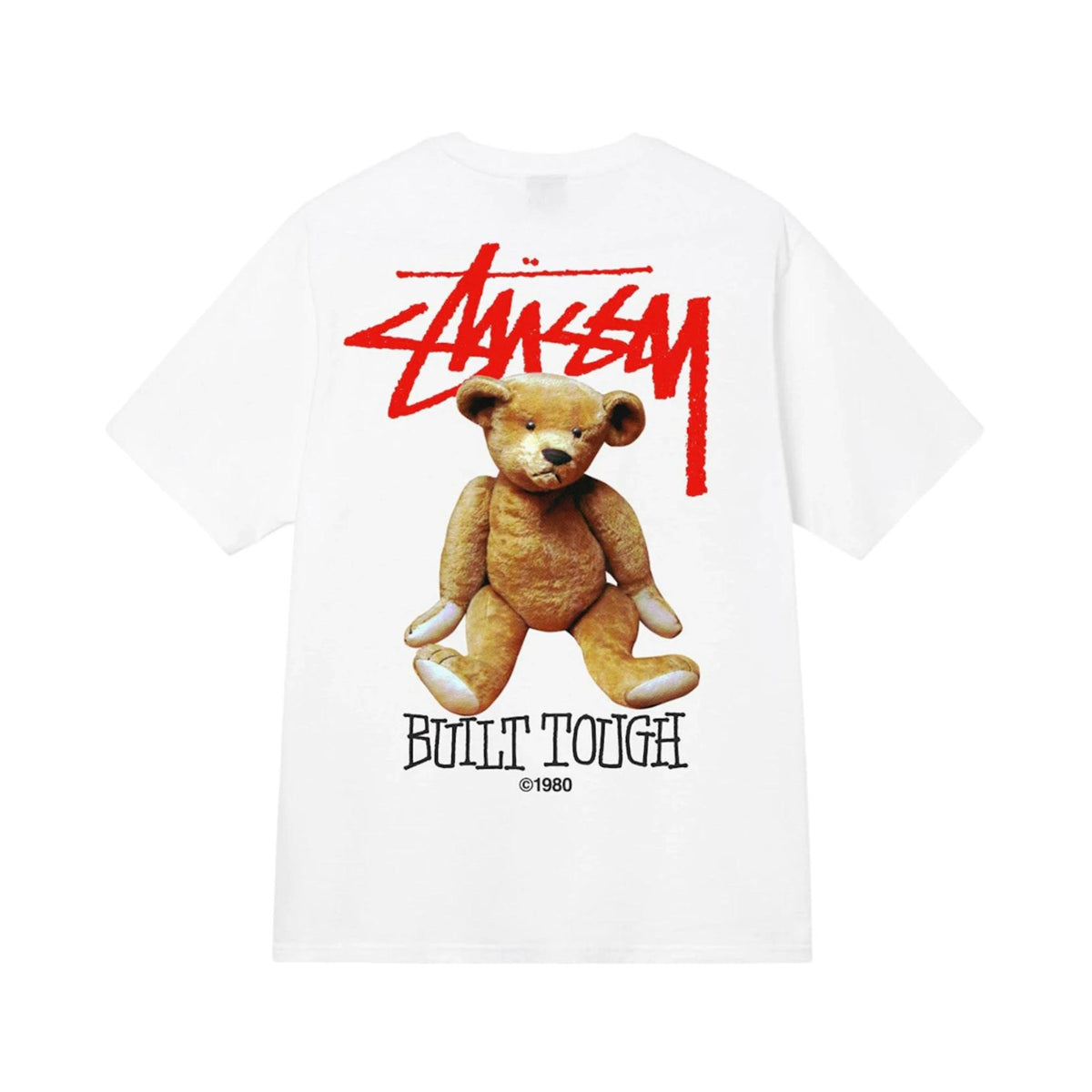 Stüssy Built Tough Tee "White" - street-bill.dk