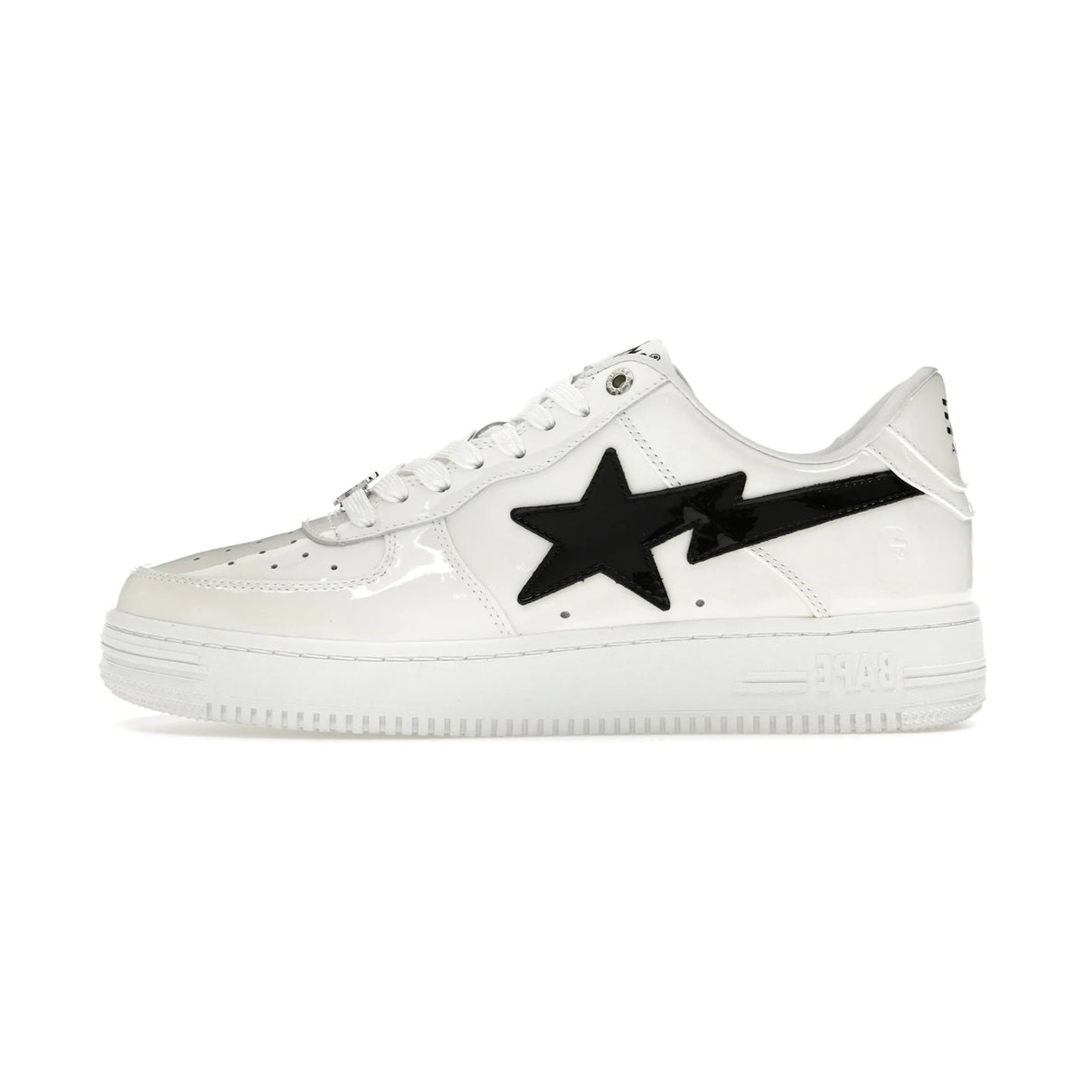 A Bathing Ape Bape Sta #2 White Patent