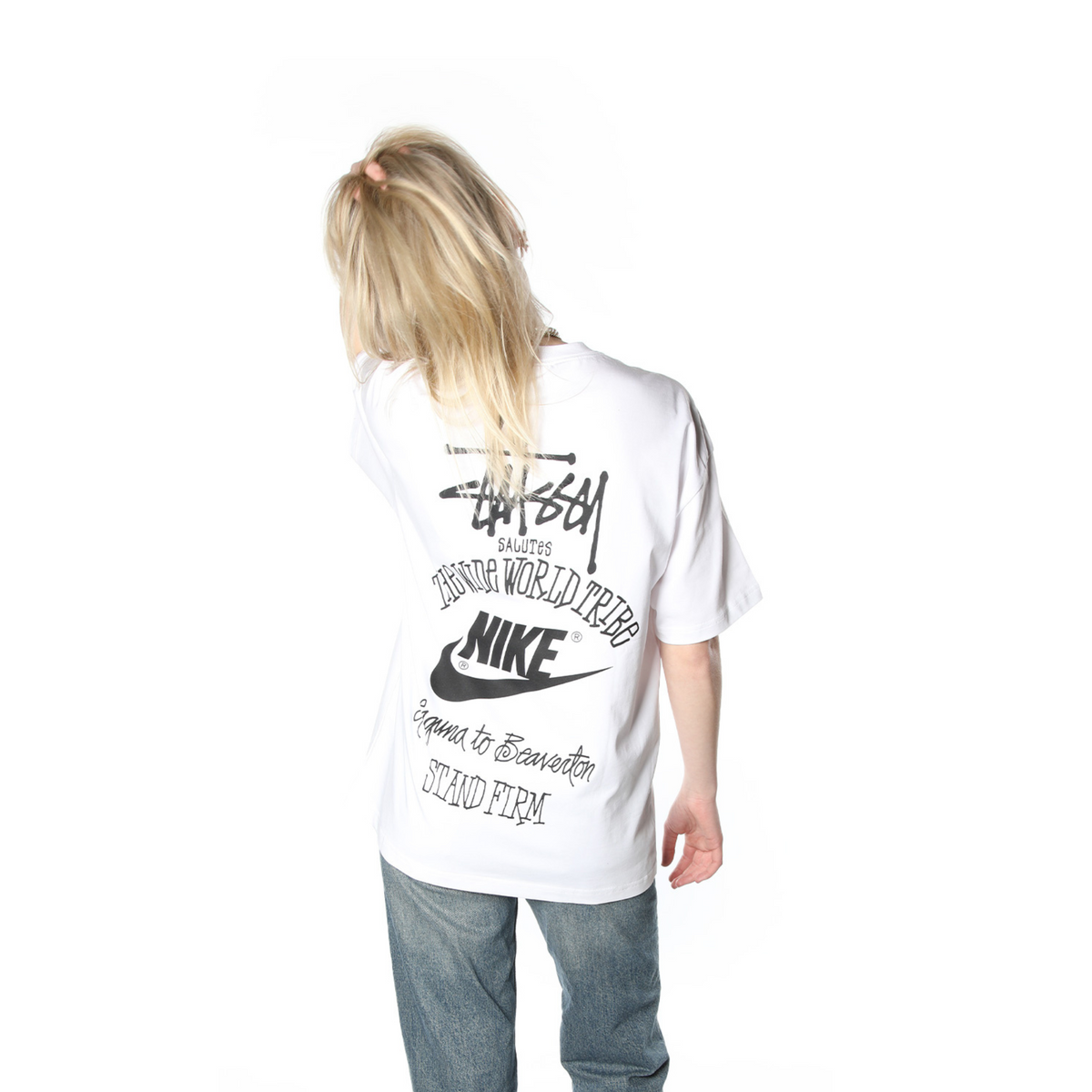 Nike X Stüssy The Wide World Tribe T-Shirt "White"