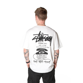 Stüssy Old Phone Tee "Natural"