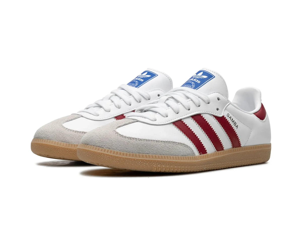 adidas Samba OG White Burgundy Gum