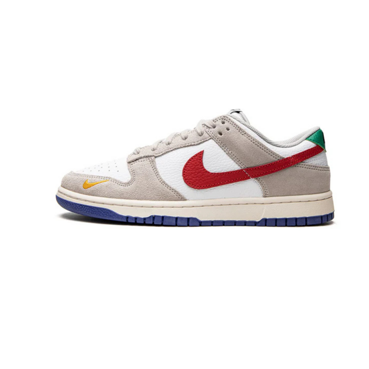 Nike Dunk Low "Light Iron Ore Red Blue" - street-bill.dk