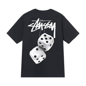 Stüssy Fuzzy Dice Tee "Black" - street-bill.dk