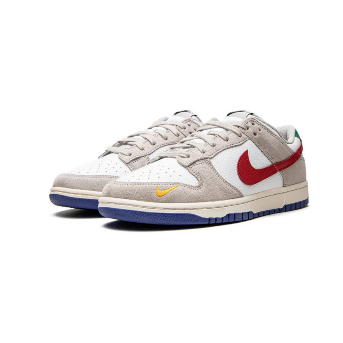 Nike Dunk Low "Light Iron Ore Red Blue" - street-bill.dk