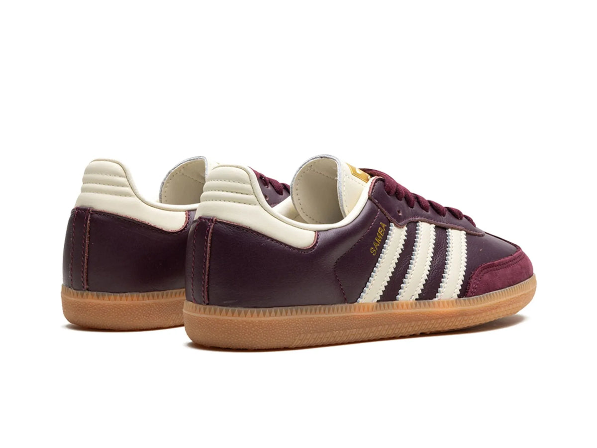 adidas Samba OG Maroon Gold Metallic (Women's)