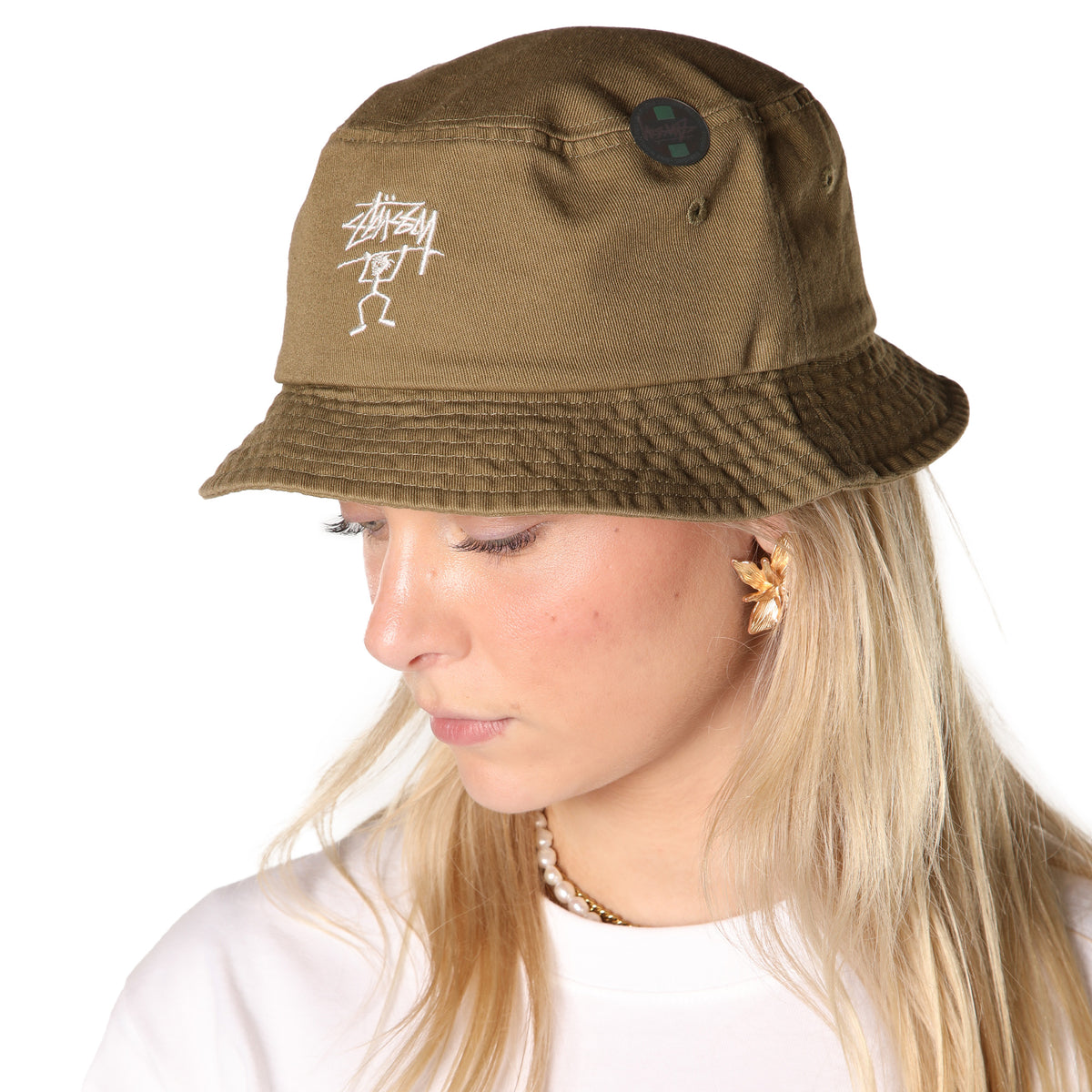 Stüssy Warrior Man Bucket Hat "Olive"