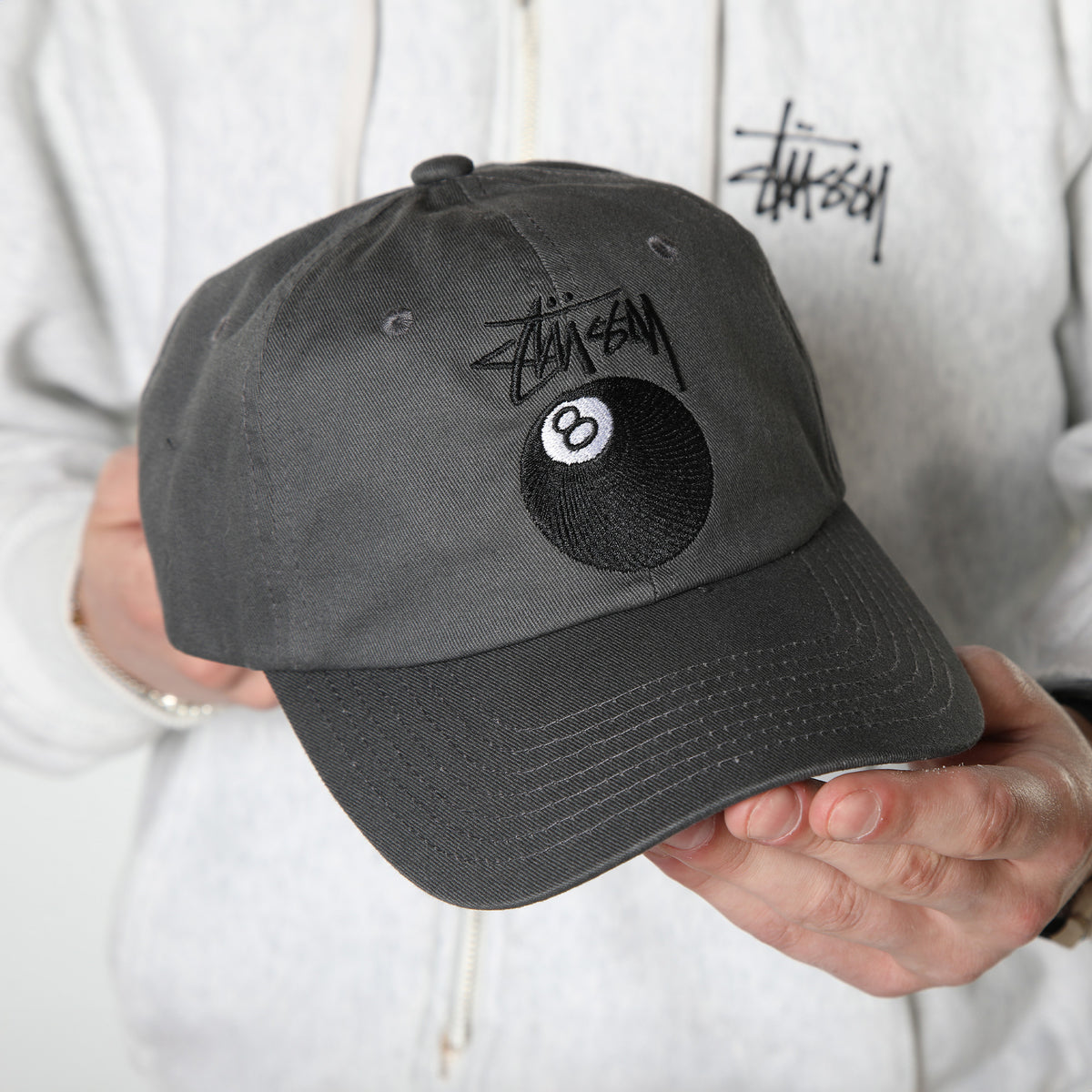 Stüssy Stock 8 Ball Low Pro Cap "Grey"