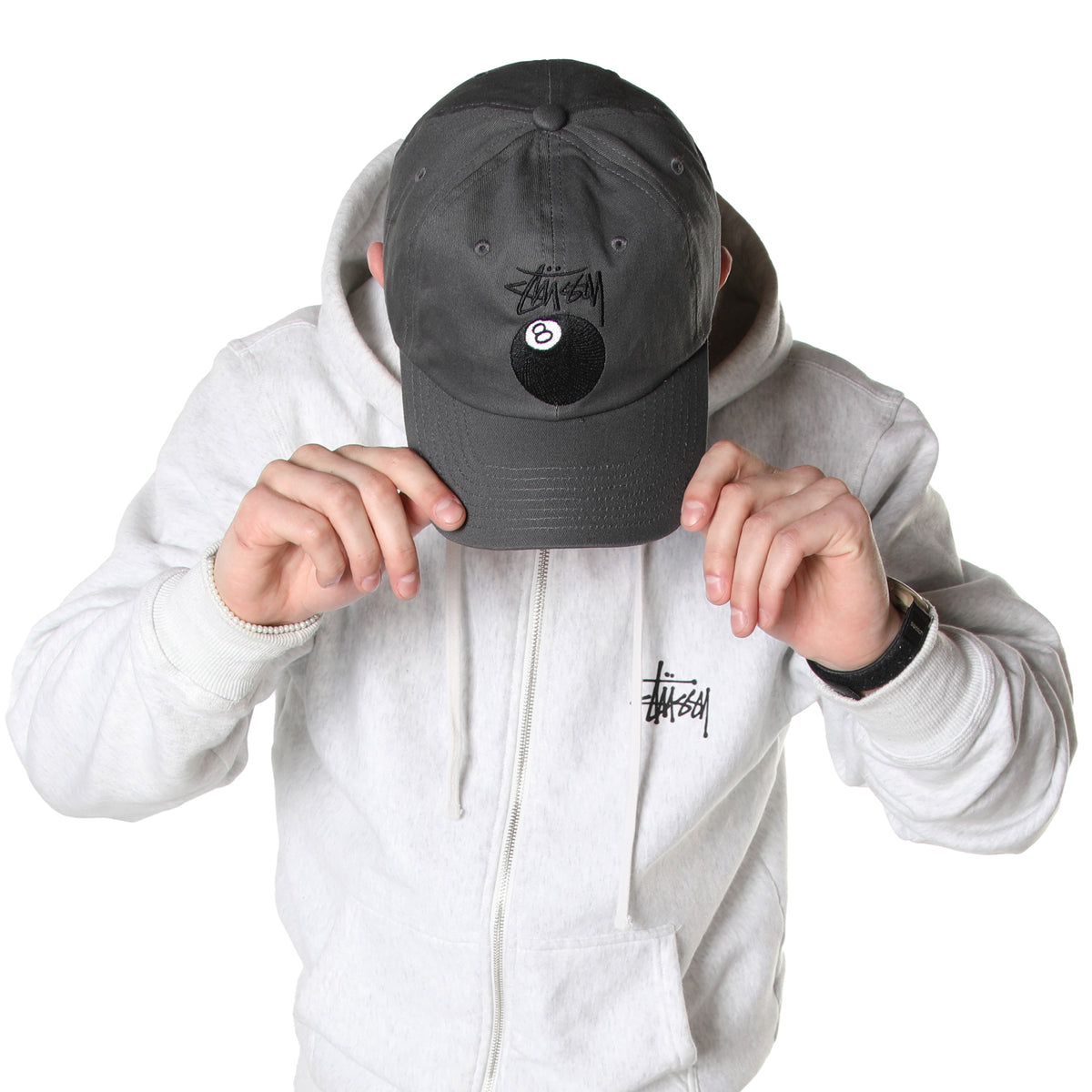 Stüssy Stock 8 Ball Low Pro Cap "Grey"