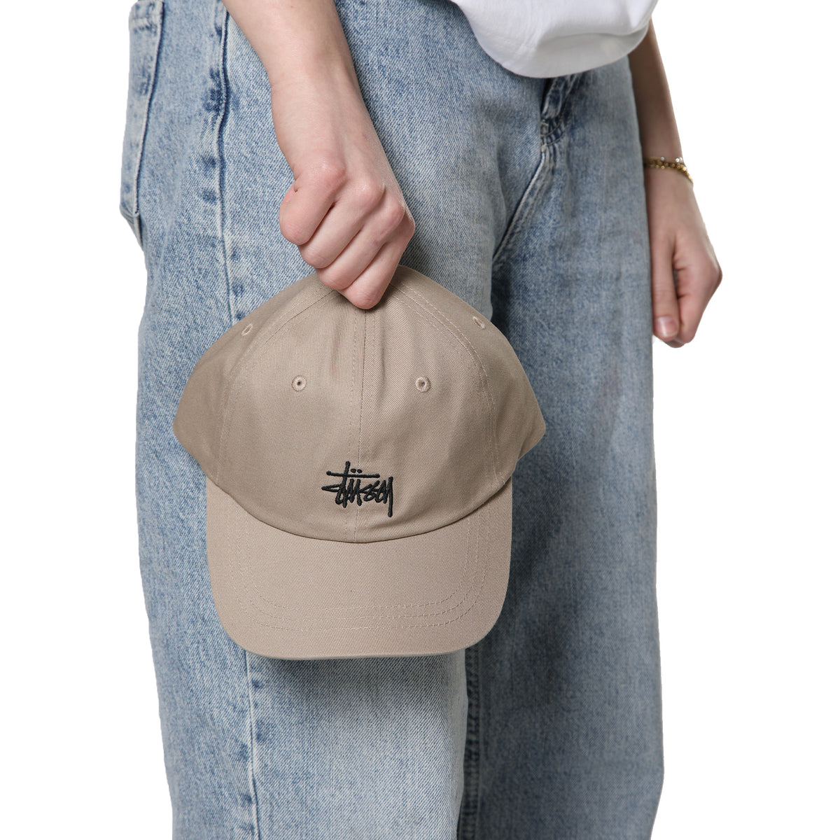 Stüssy Basic Logo Low Pro Cap "Dark Khaki"