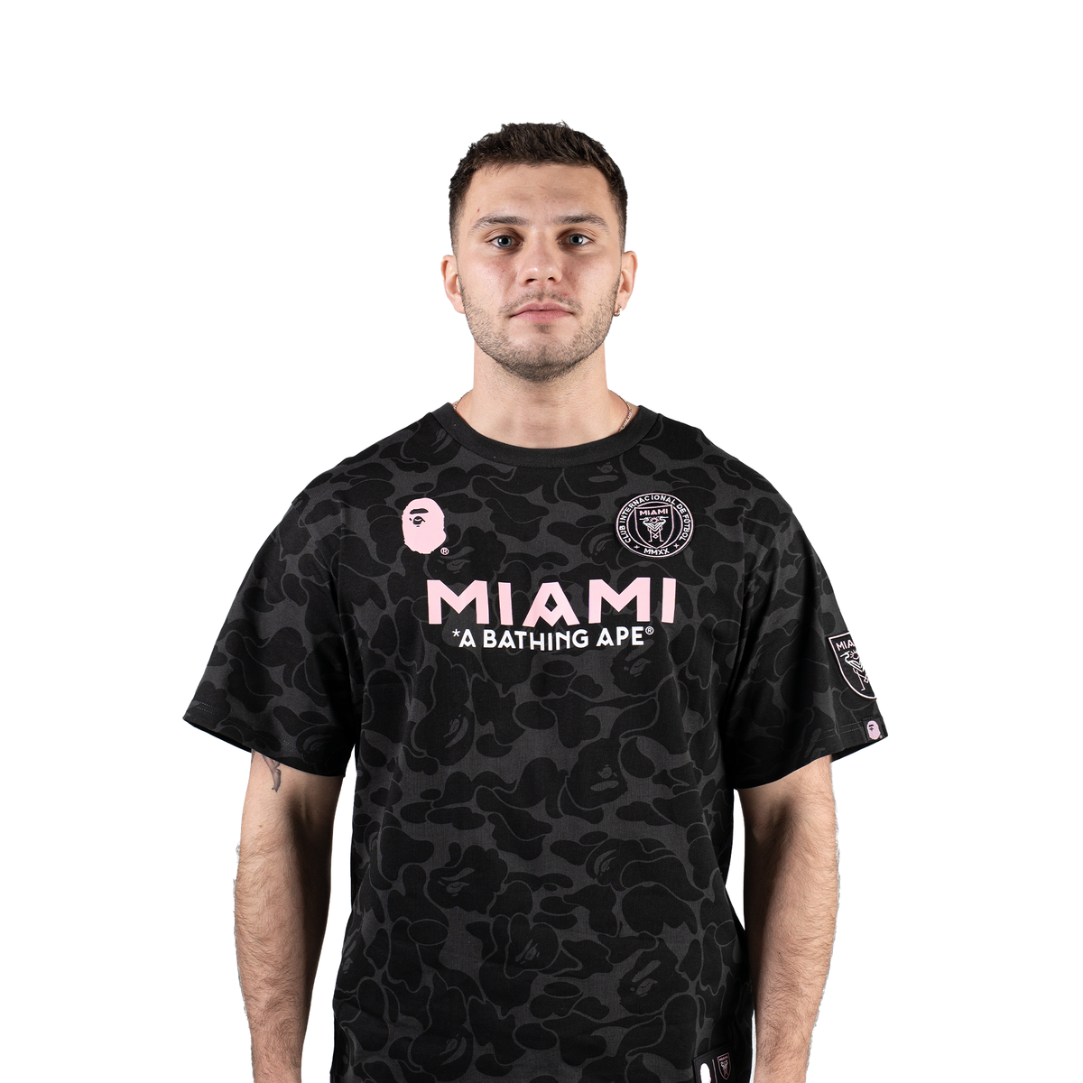 Bape x Inter Miami CF Camo T shirt Black