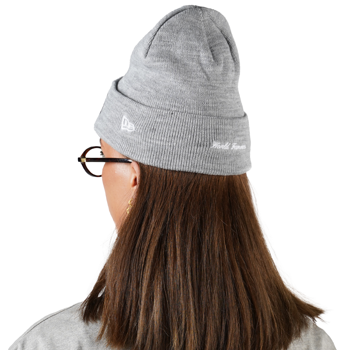 Supreme New Era Box Logo Beanie (FW22) "Heather Grey"