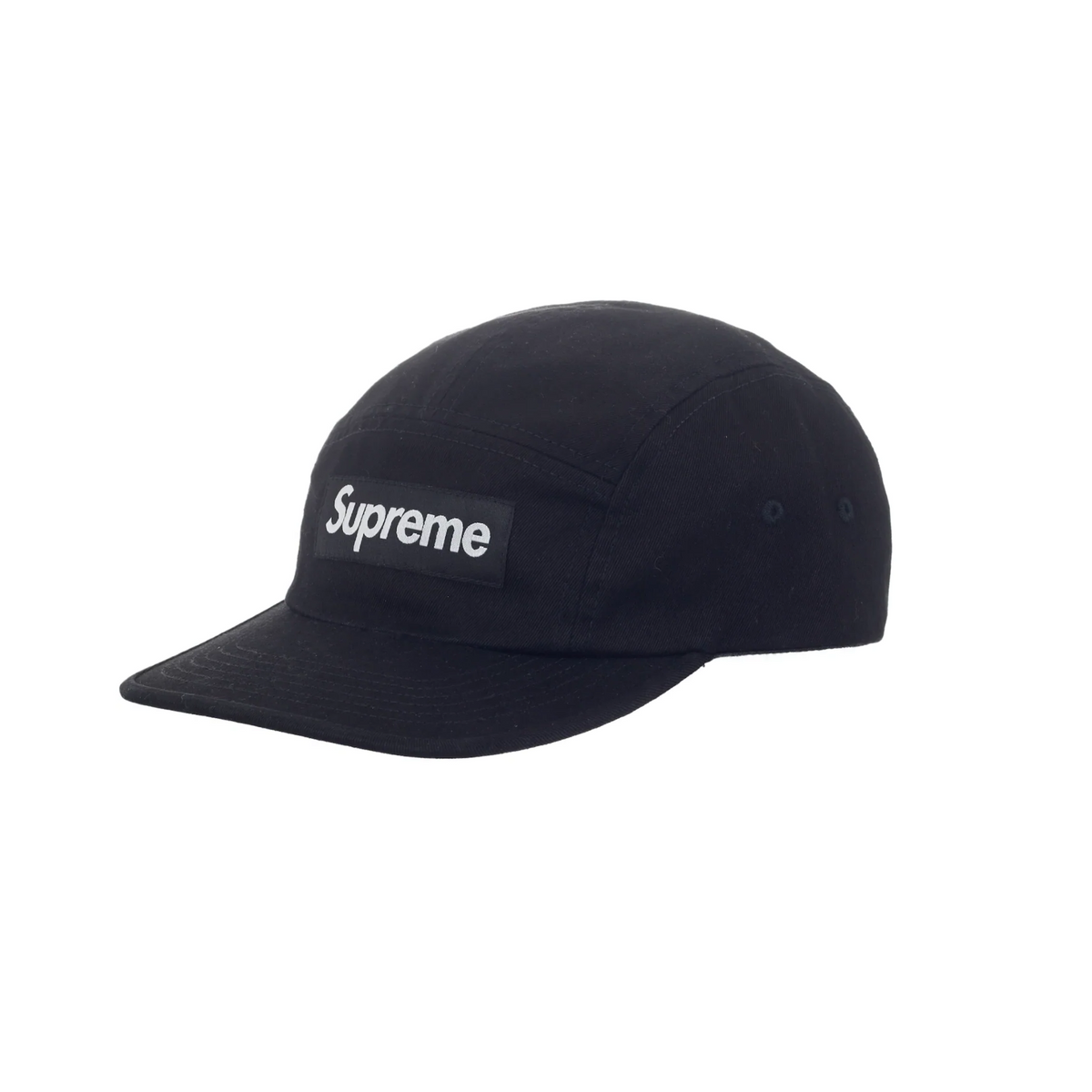 Supreme Washed Chino Twill Camp Cap "Black"