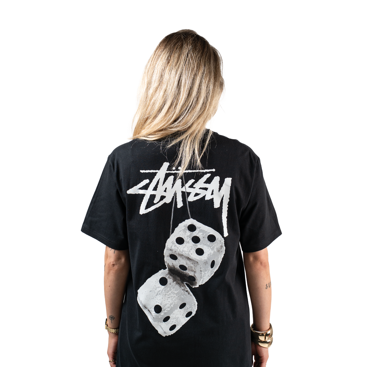 Stüssy Fuzzy Dice Tee "Black"