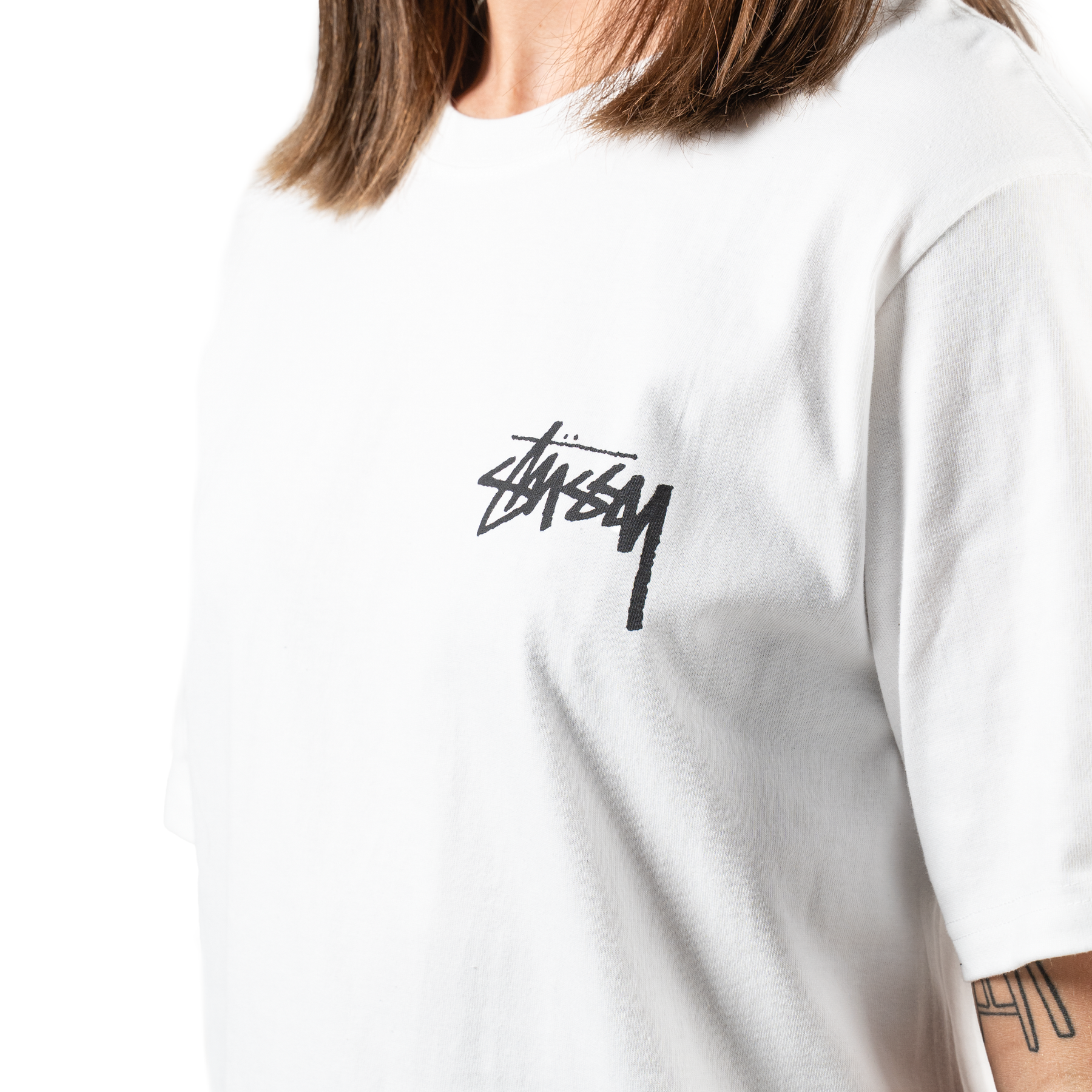 Stüssy Fuzzy Dice T-shirt White