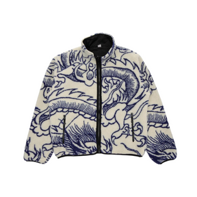 Stüssy Dragon Sherpa Jacket "Natural" - street-bill.dk