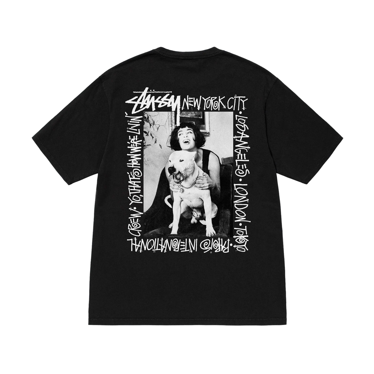 Stüssy We're Livin' Pigment Dyed T-shirt "Black"