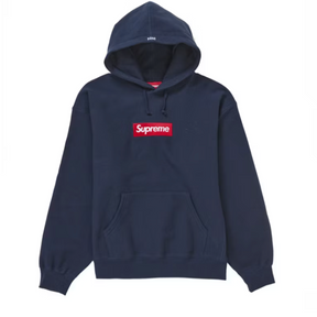 Supreme Box Logo Hoodie navy