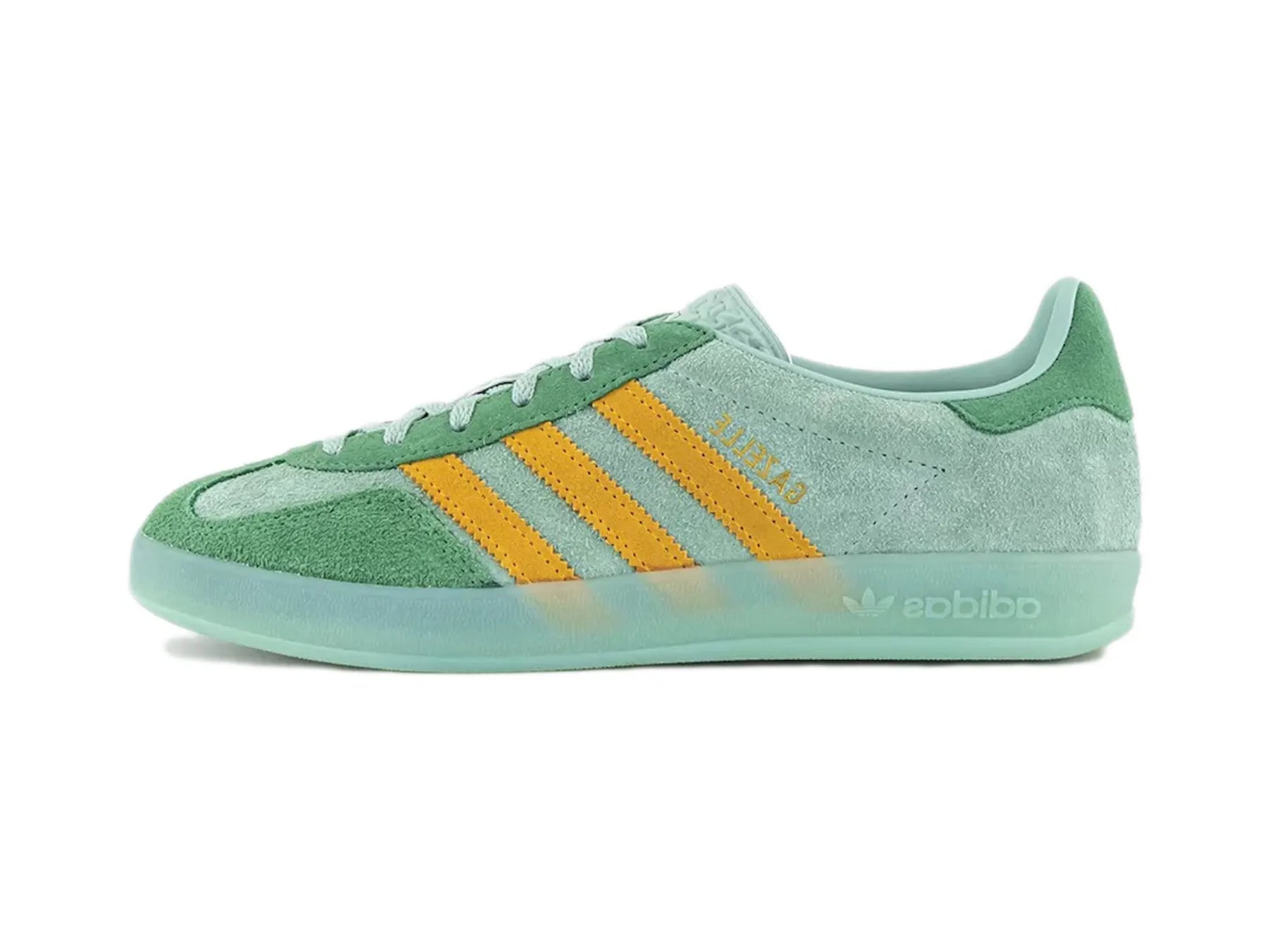 adidas Gazelle Indoor Hazy Green Crew Yellow (Women's)