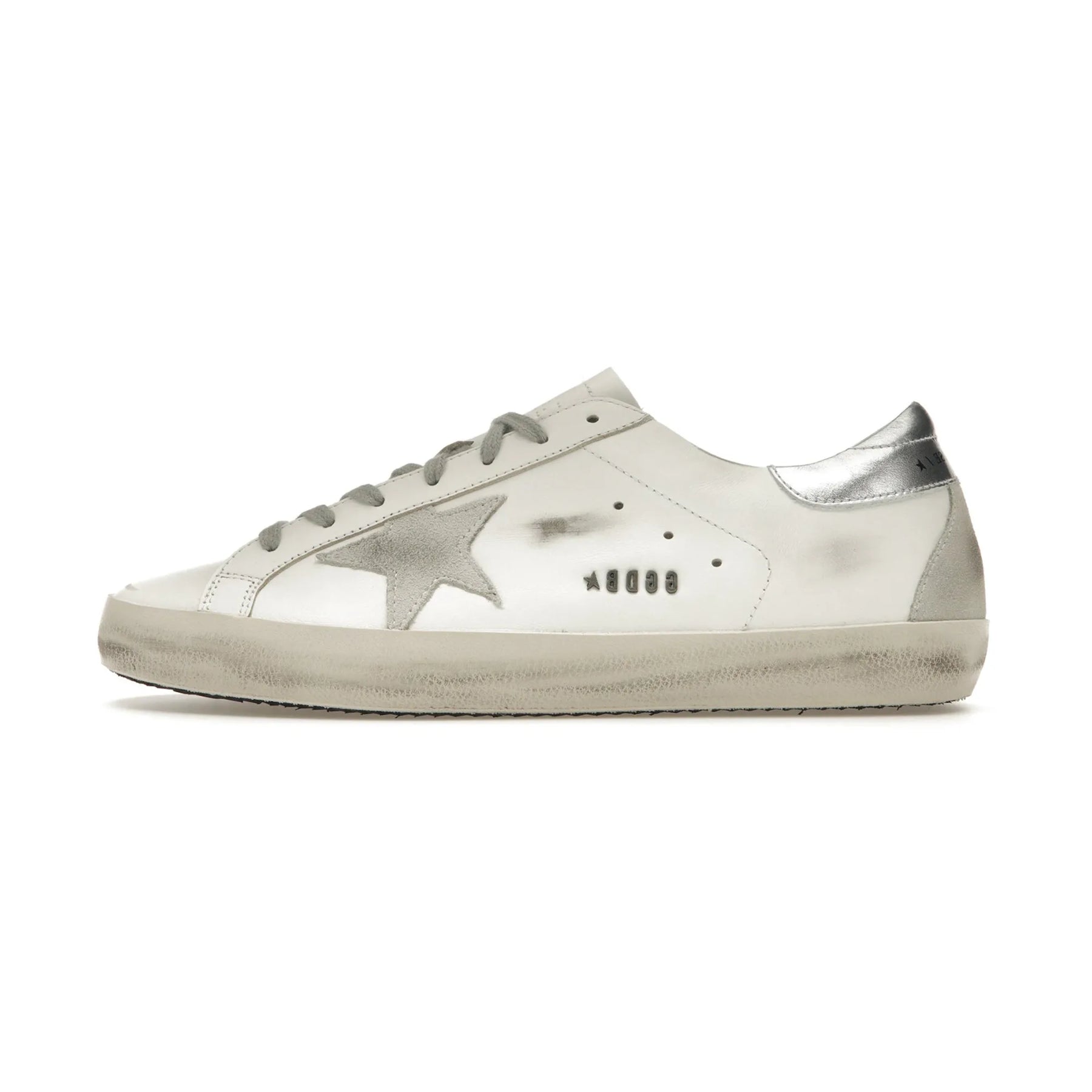 Golden Goose Super-Star White Silver