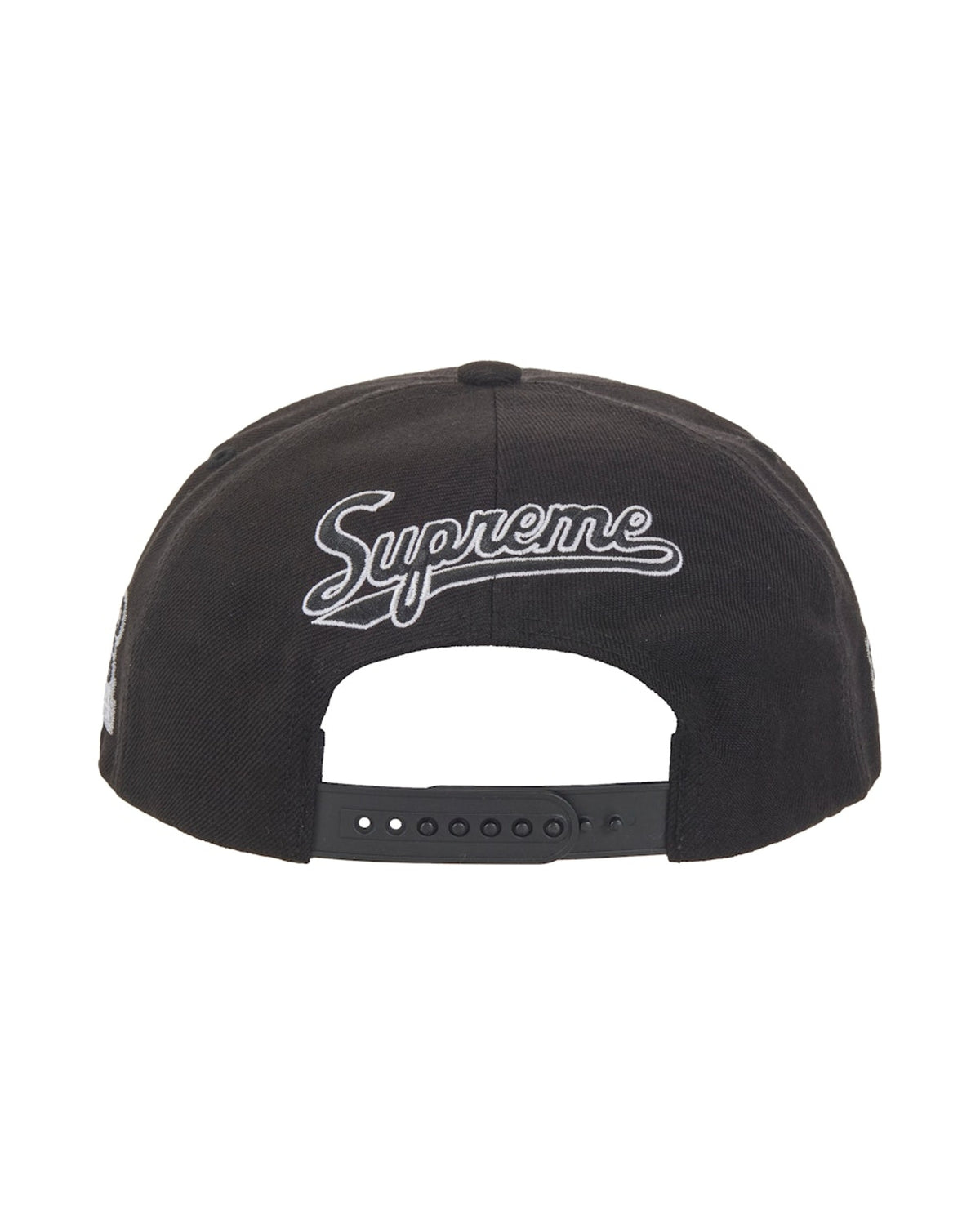 Supreme World Famous S Logo 6-Panel Hat Black