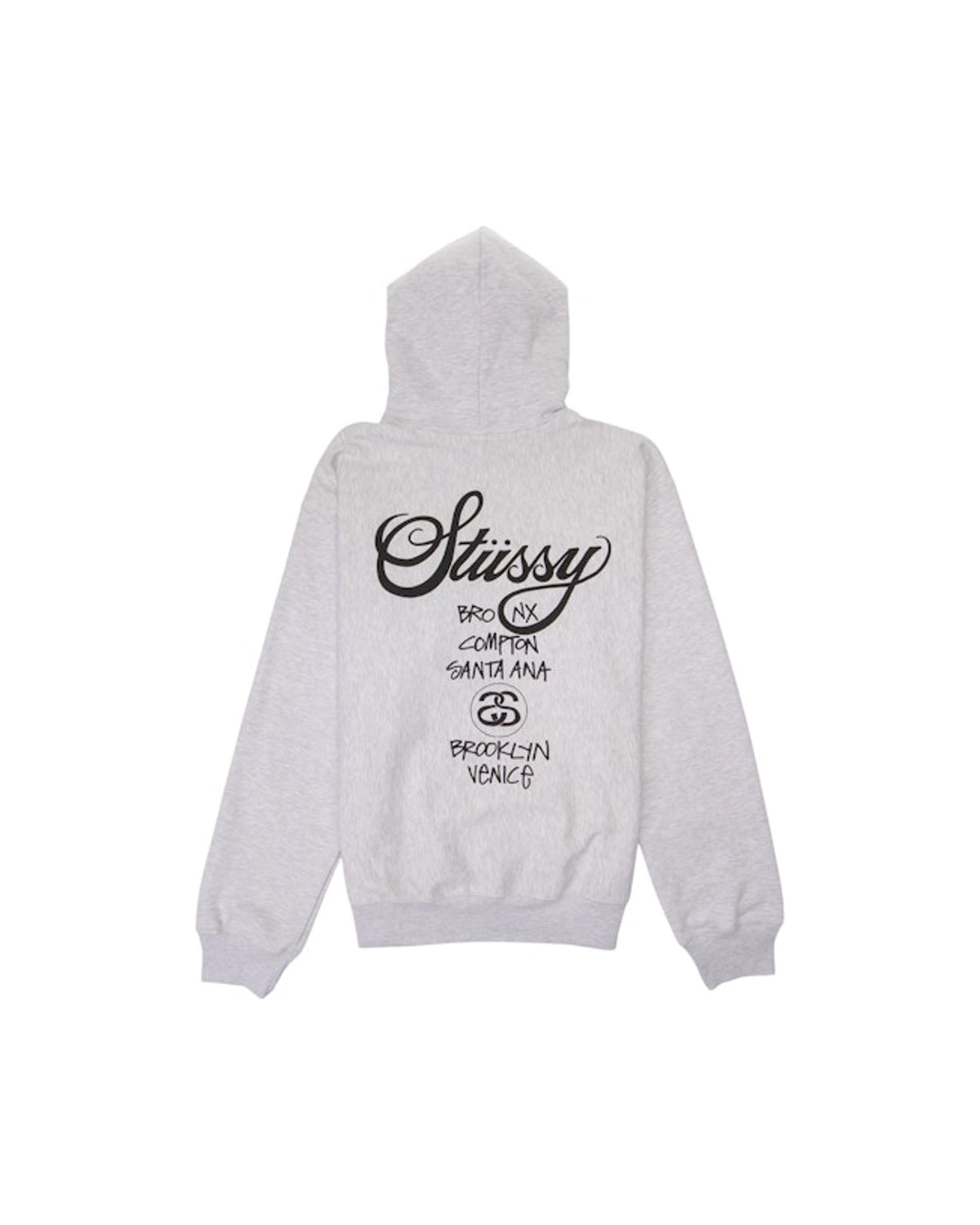 Stussy World Tour Hoodie Ash Heather