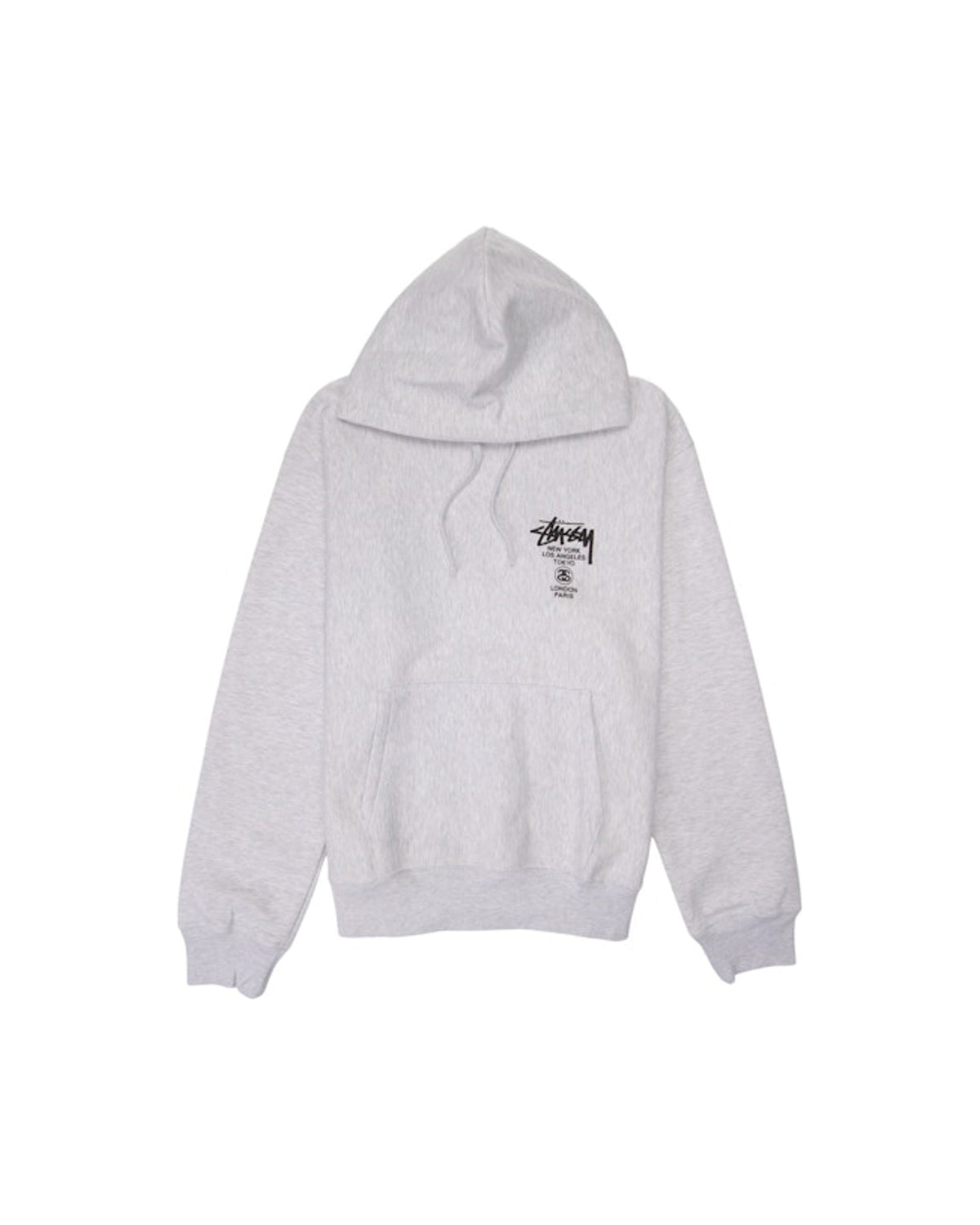 Stussy World Tour Hoodie Ash Heather