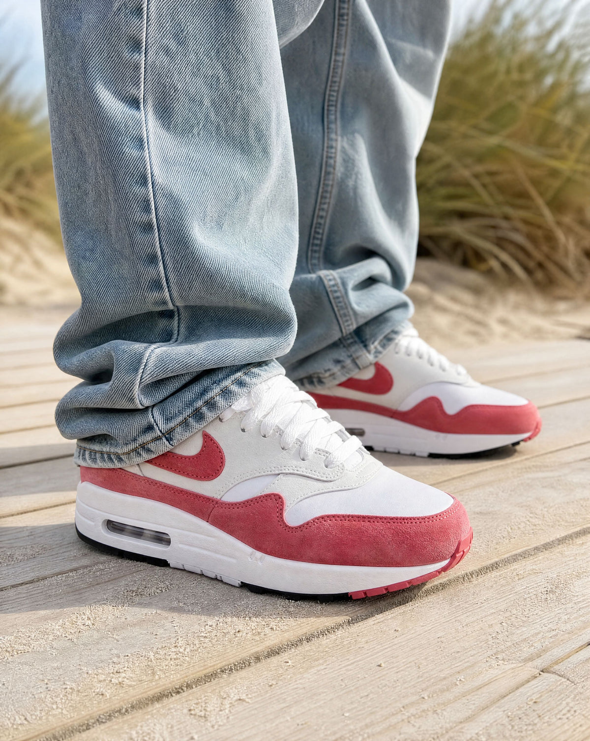 Nike Air Max 1 '87 White Canyon Pink (Women's) - on-foot
