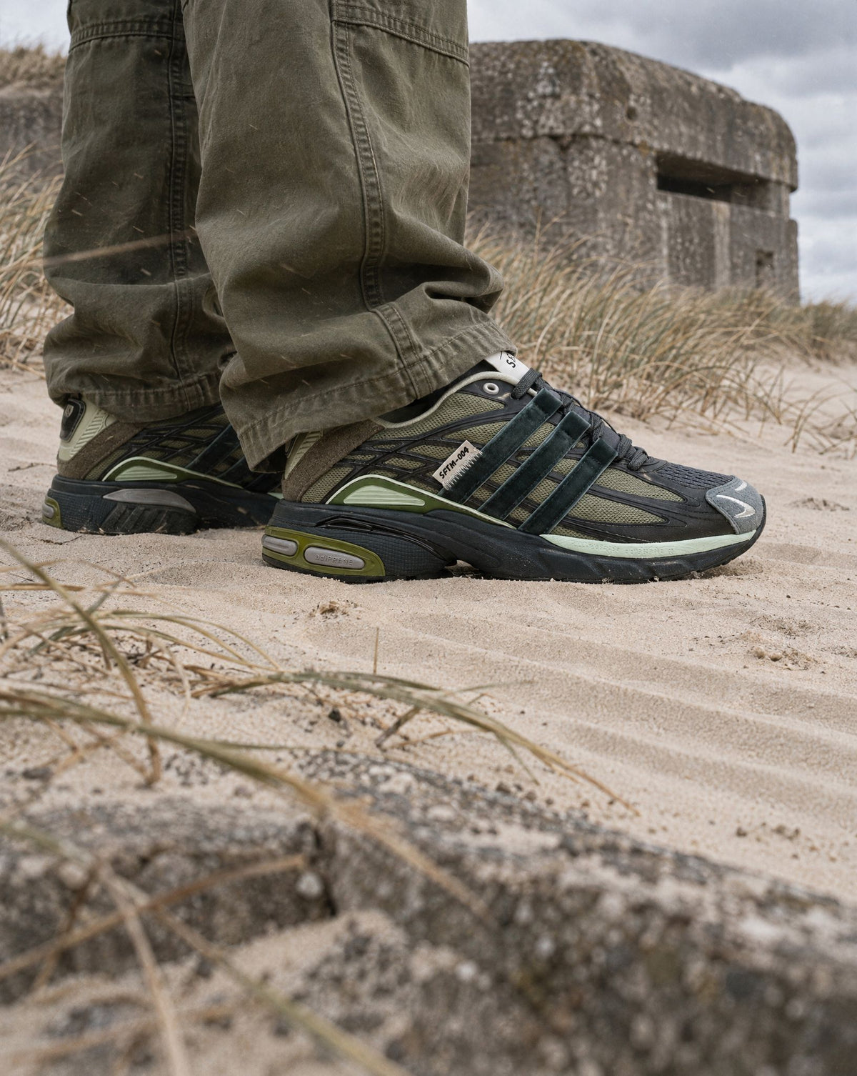 adidas Adistar Cushion Song for the Mute Shadow Green Bold Onix - on-foot