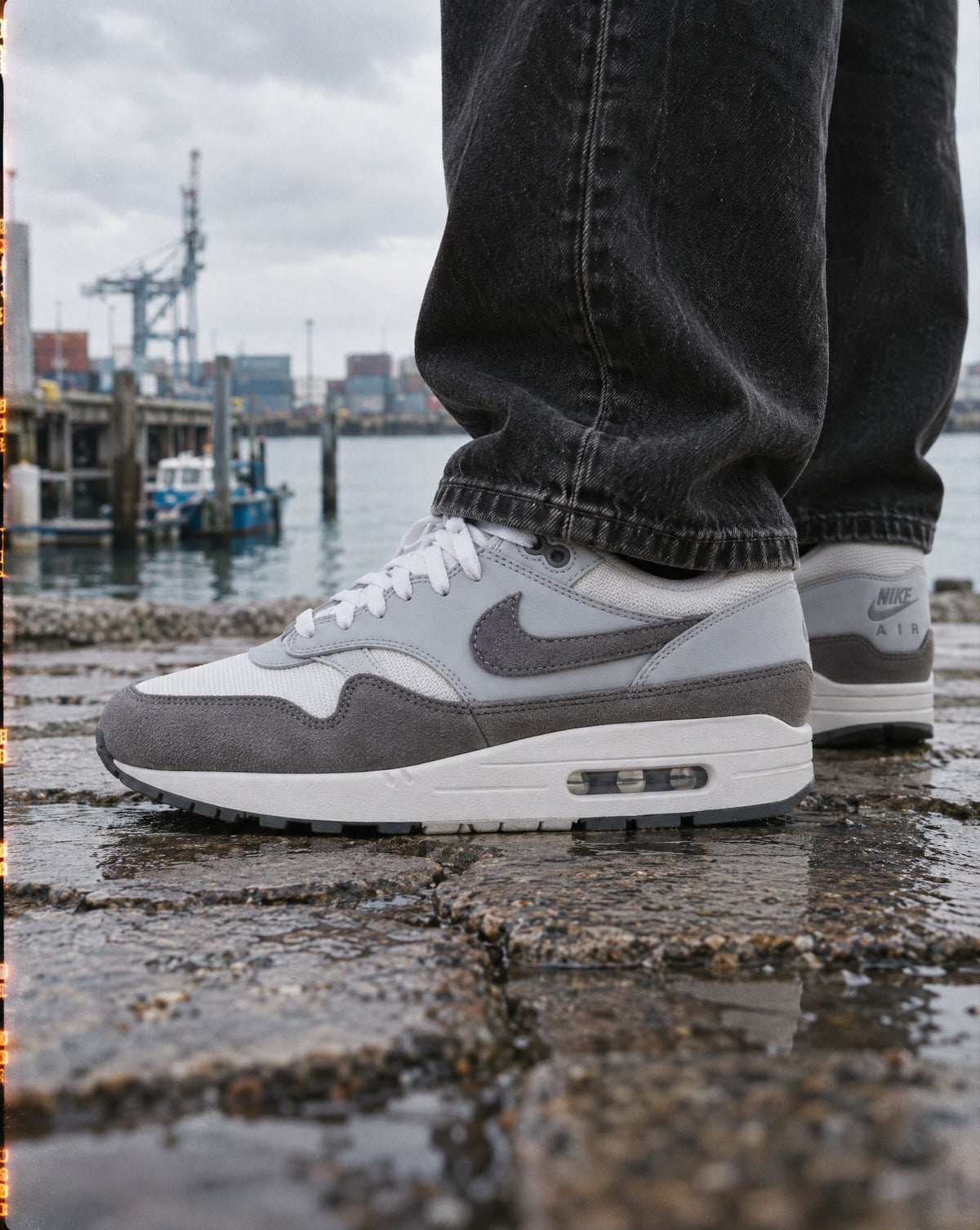 Nike Air Max 1 '87 Photon Dust Wolf Grey - on-foot