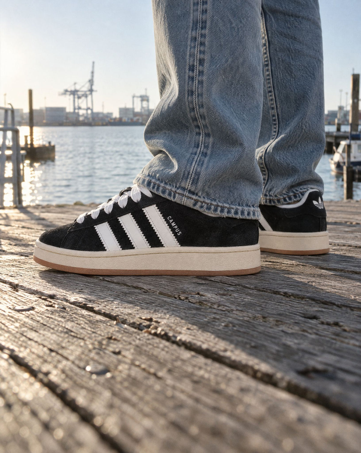 adidas Campus 00s Core Black - on-foot