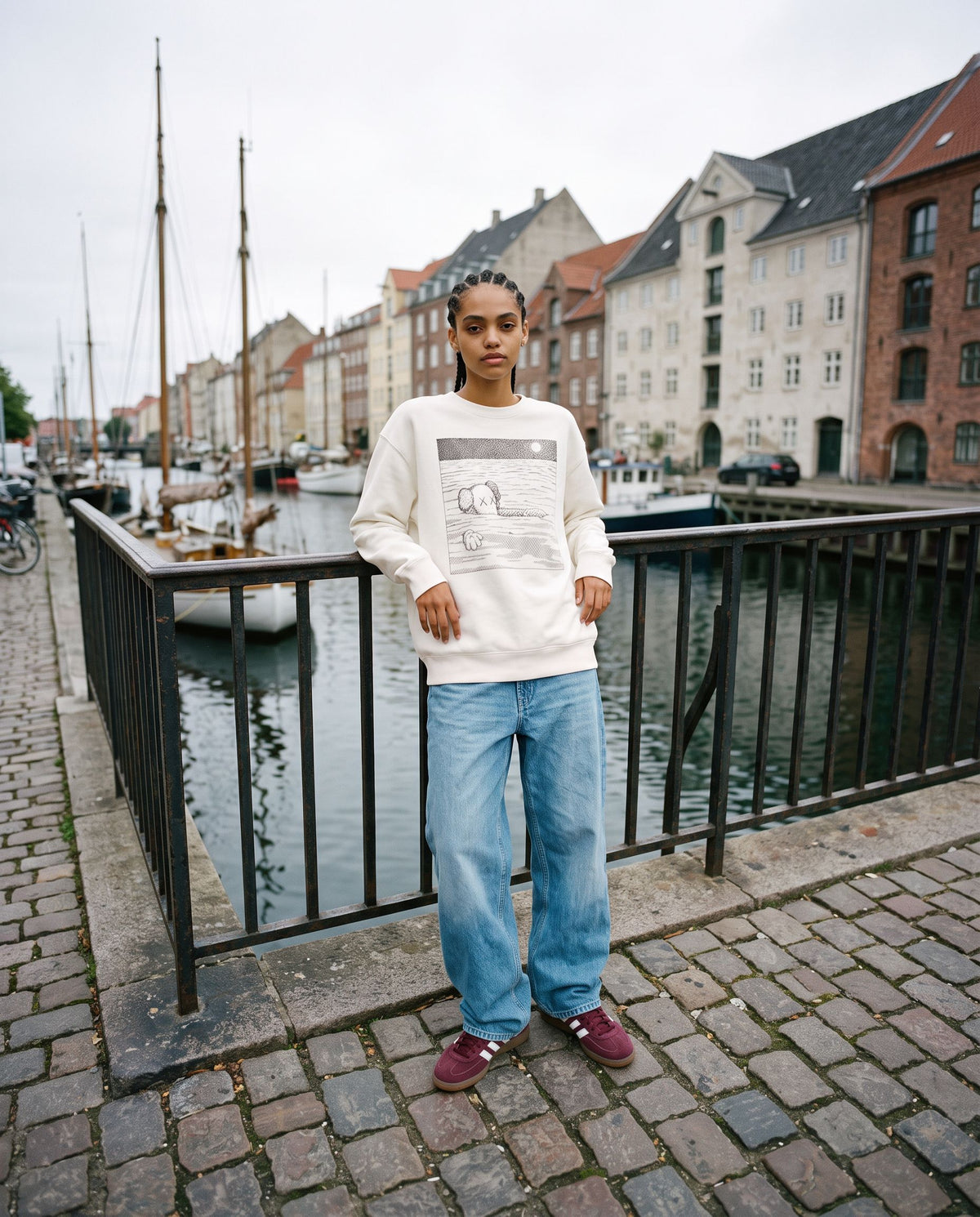 adidas Handball Spezial Sporty & Rich Shadow Red - streetstyle i København