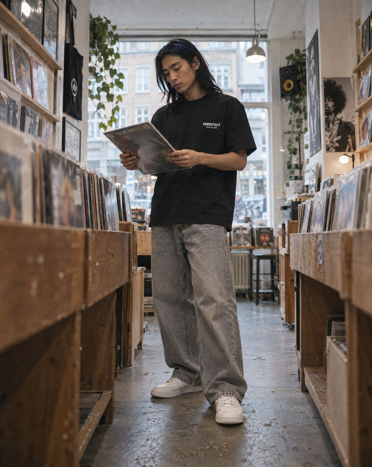 Fear of God Essentials Jersey T-Shirt Black - streetstyle i København