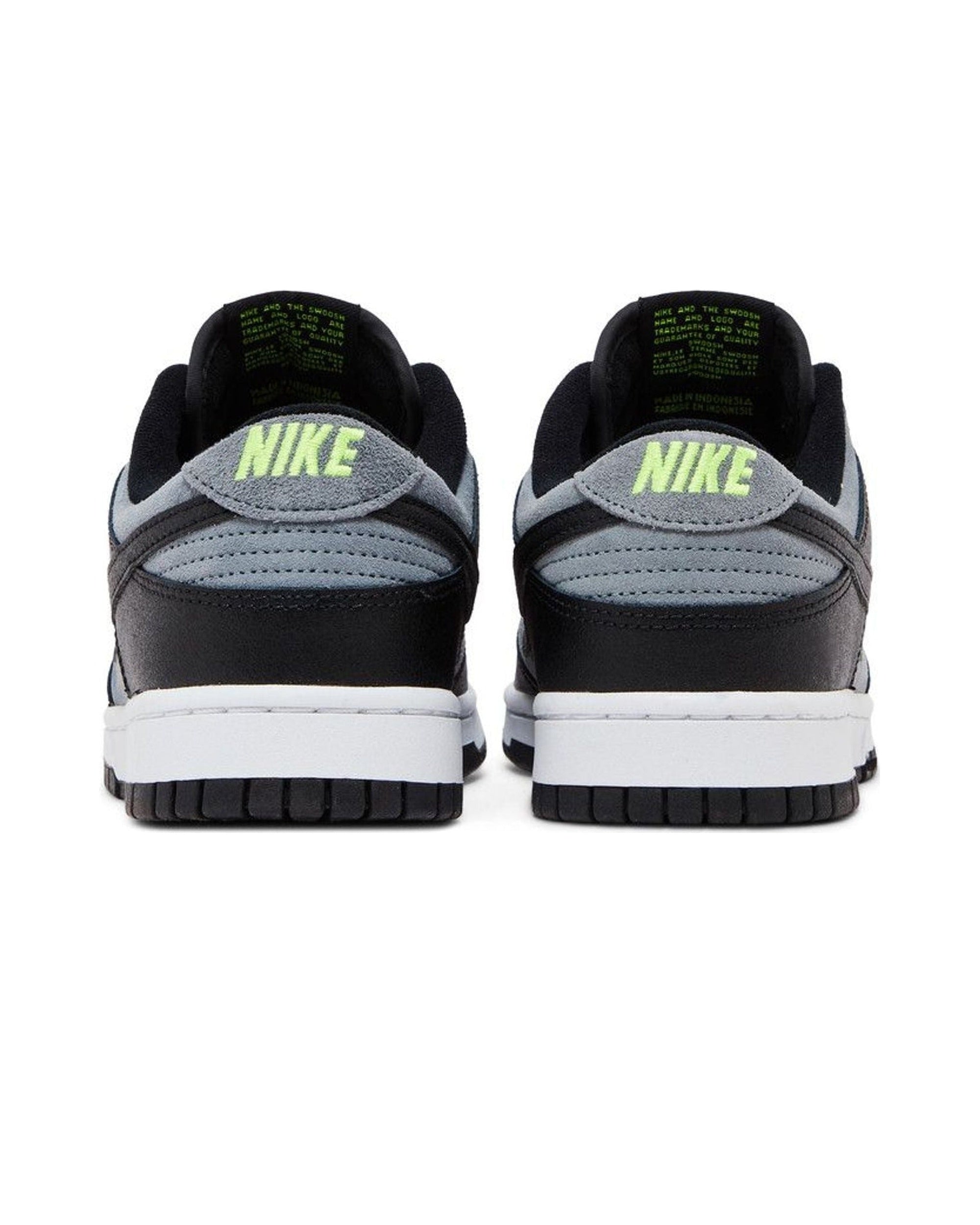 Nike Dunk Low Black Cool Grey Volt Mini Swoosh