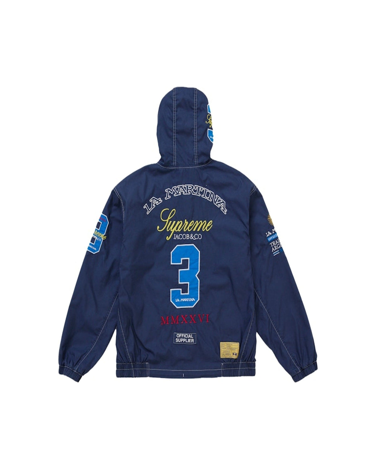 Supreme La Martina Lightweight Hooded Jacket Blue